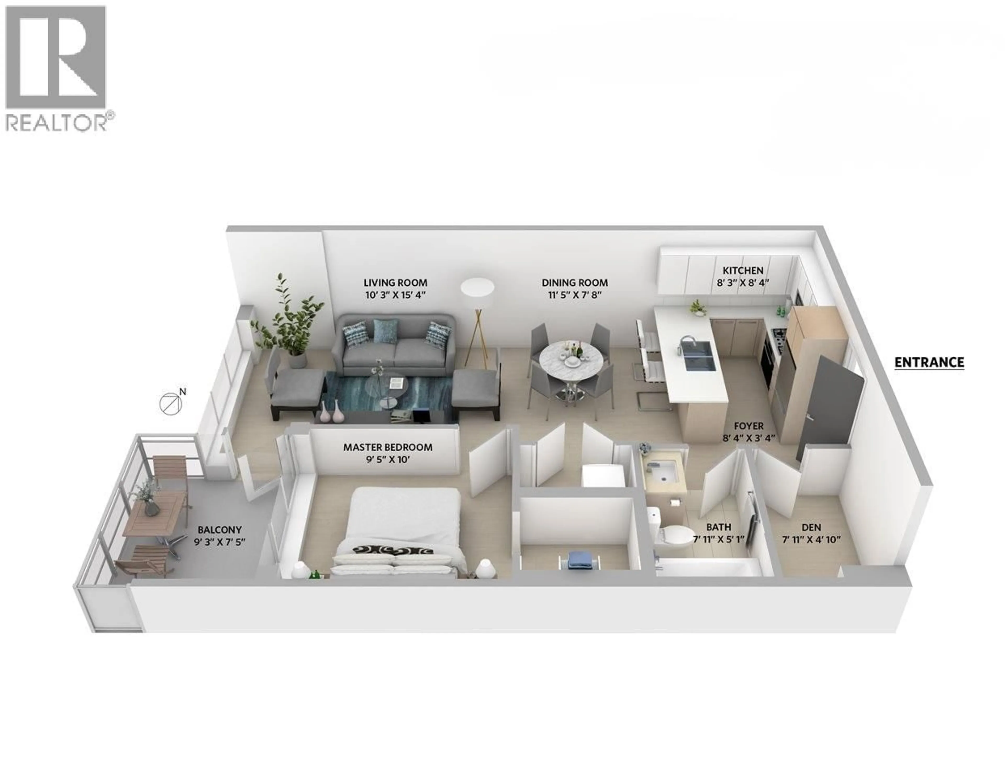 Floor plan for 1007 - 271 FRANCIS WAY, New Westminster British Columbia V3L0H2