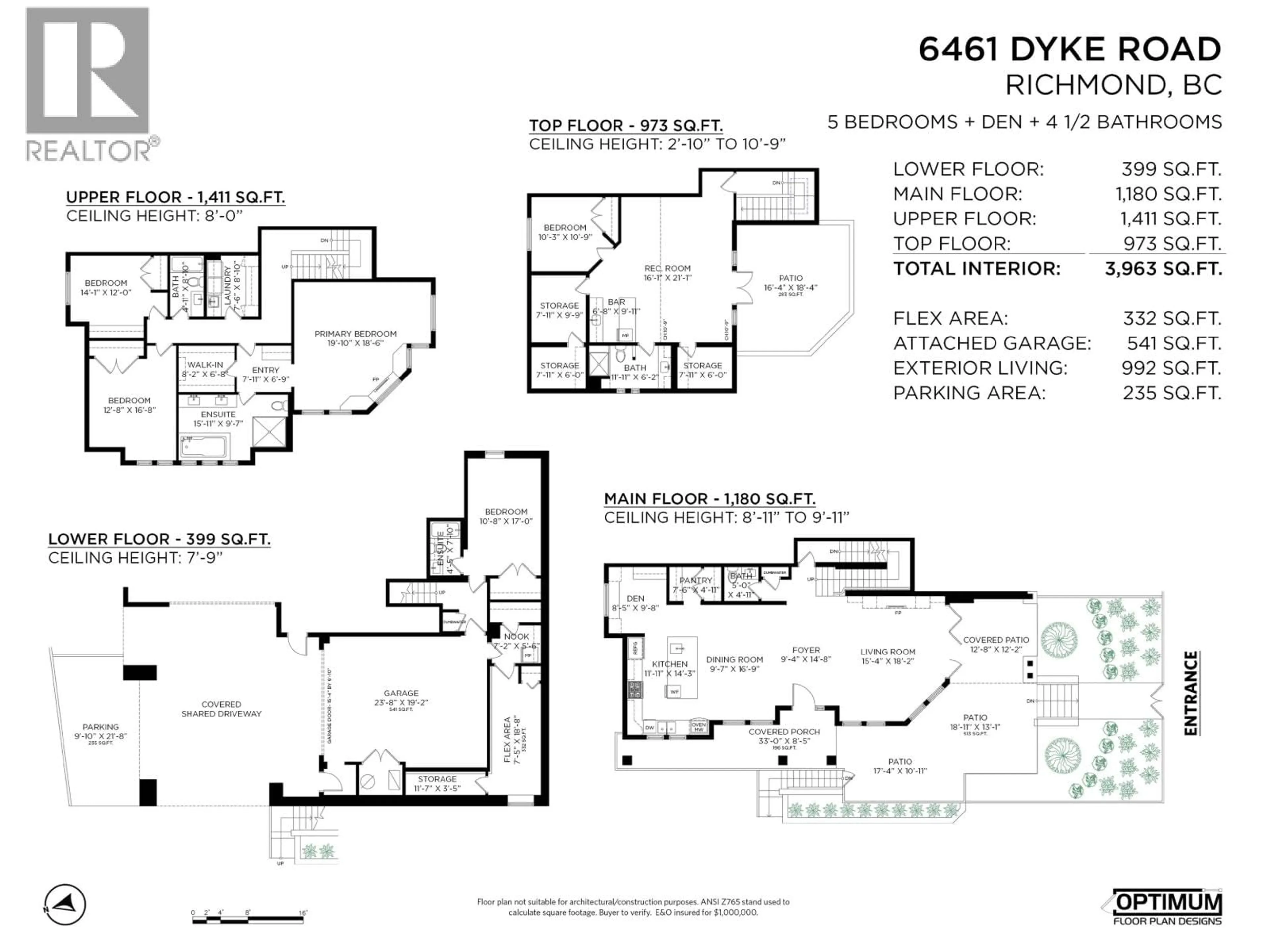 Floor plan for 6461 DYKE ROAD, Richmond British Columbia V7E3R3