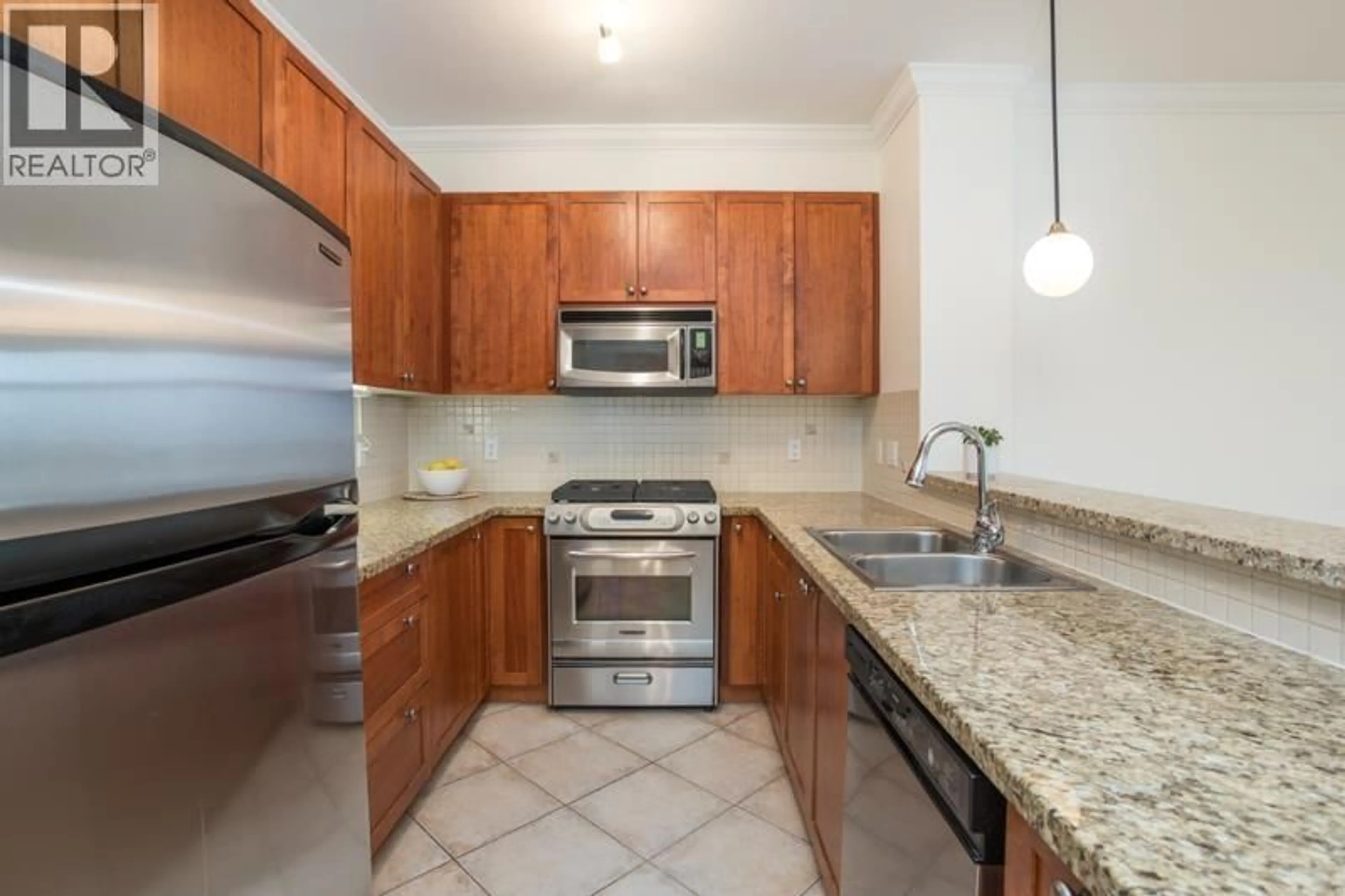 Standard kitchen, ceramic/tile floor for 425 - 4280 MONCTON STREET, Richmond British Columbia V7E6T4