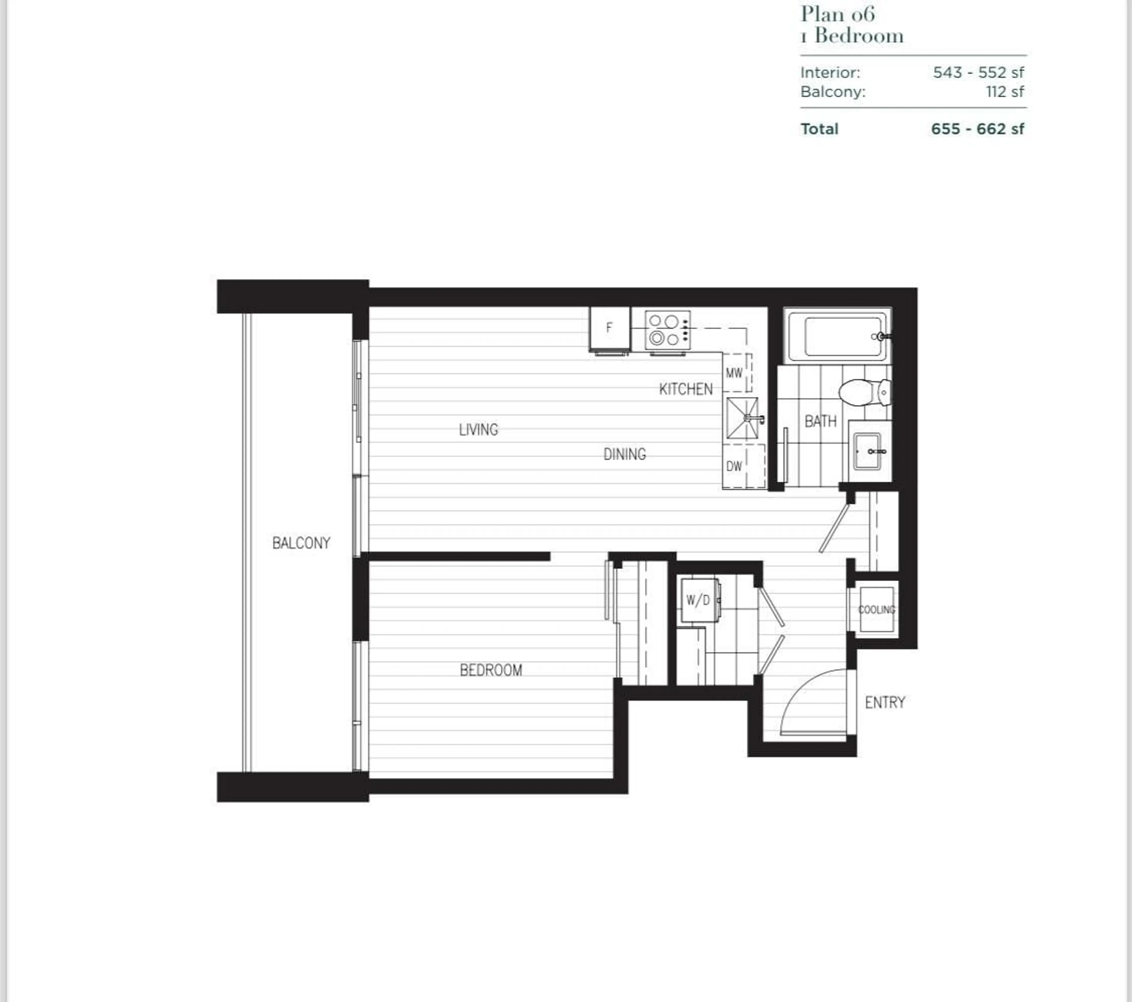 Floor plan for 2206 - 13675 107A AVENUE, Surrey British Columbia V3T0X2