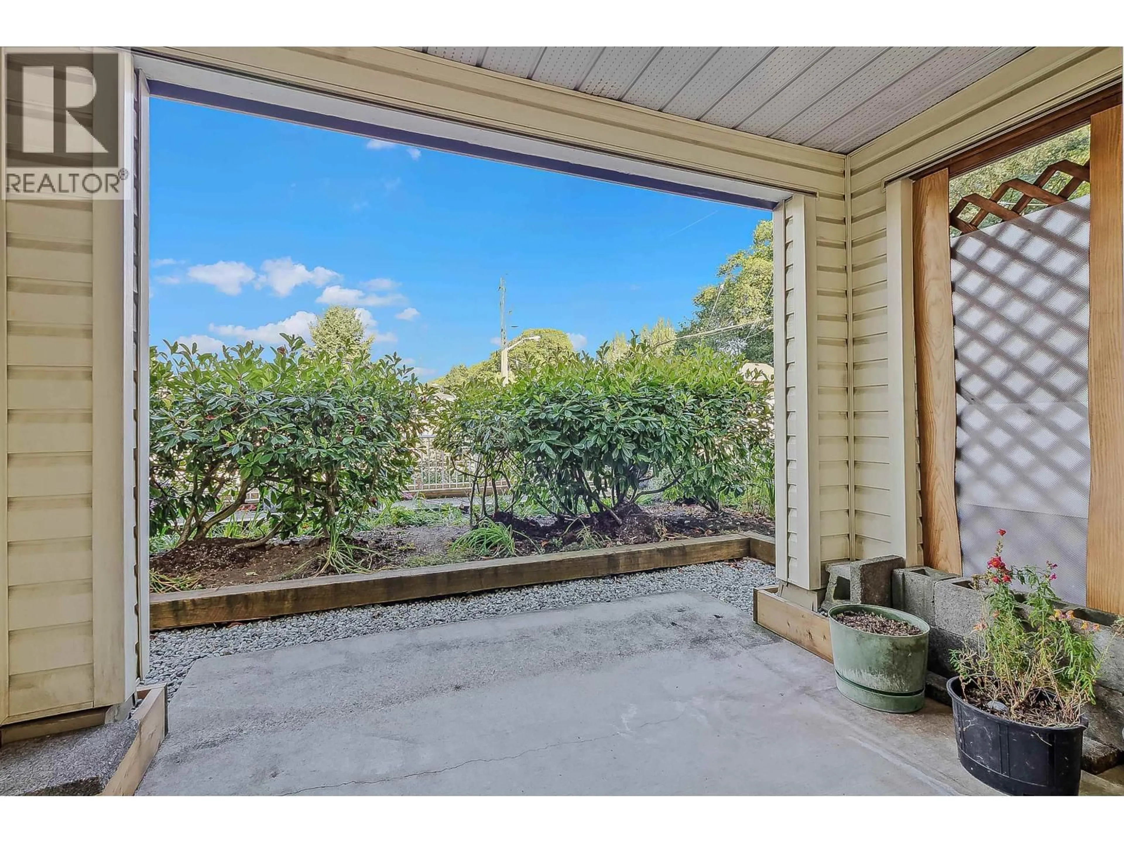 Patio, water/lake/river/ocean view for 103 - 3624 FRASER STREET, Vancouver British Columbia V5V4C8