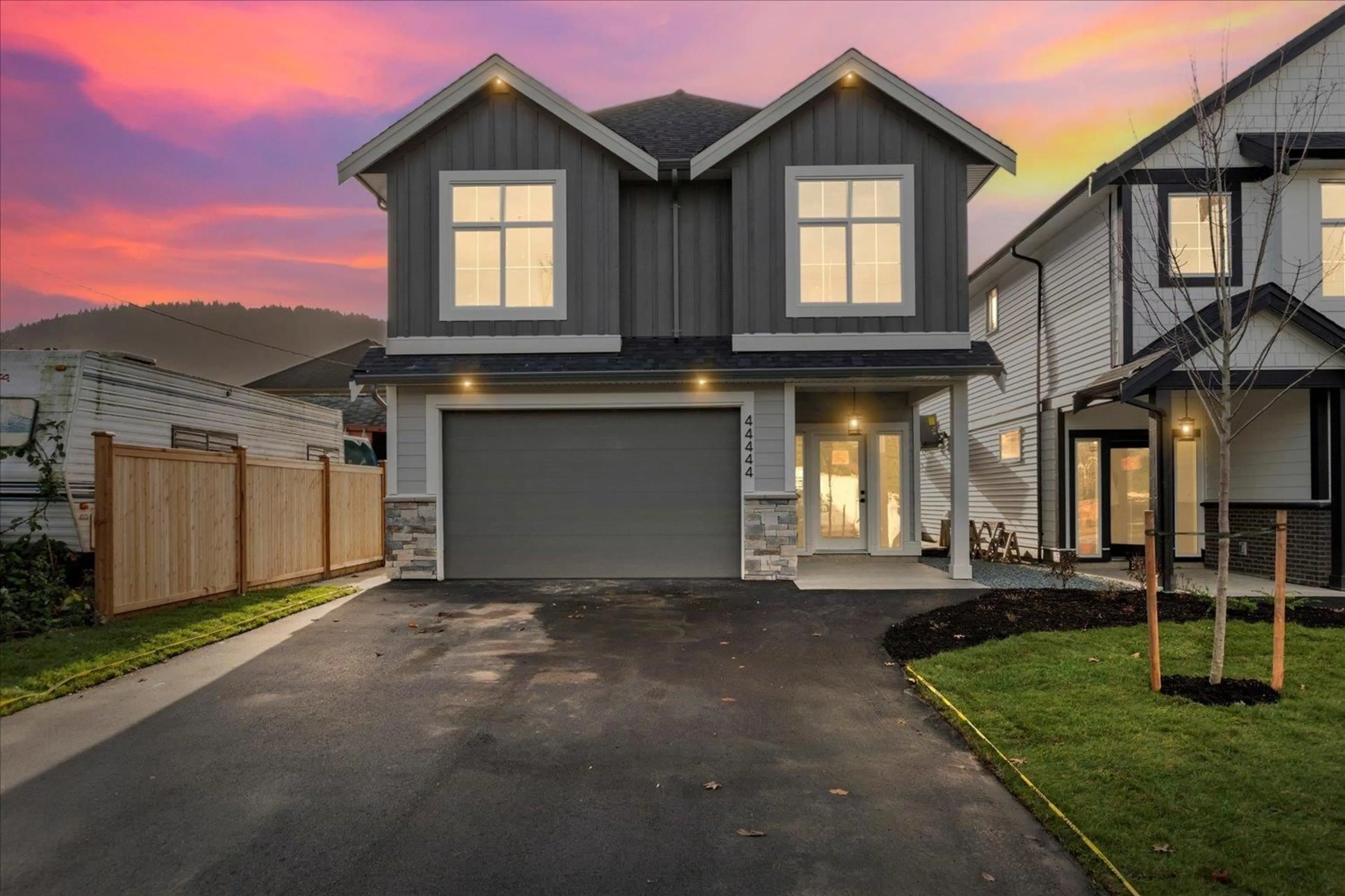 Home with vinyl exterior material, street for 44444 KEITH WILSON ROAD, Chilliwack British Columbia V2R4B6