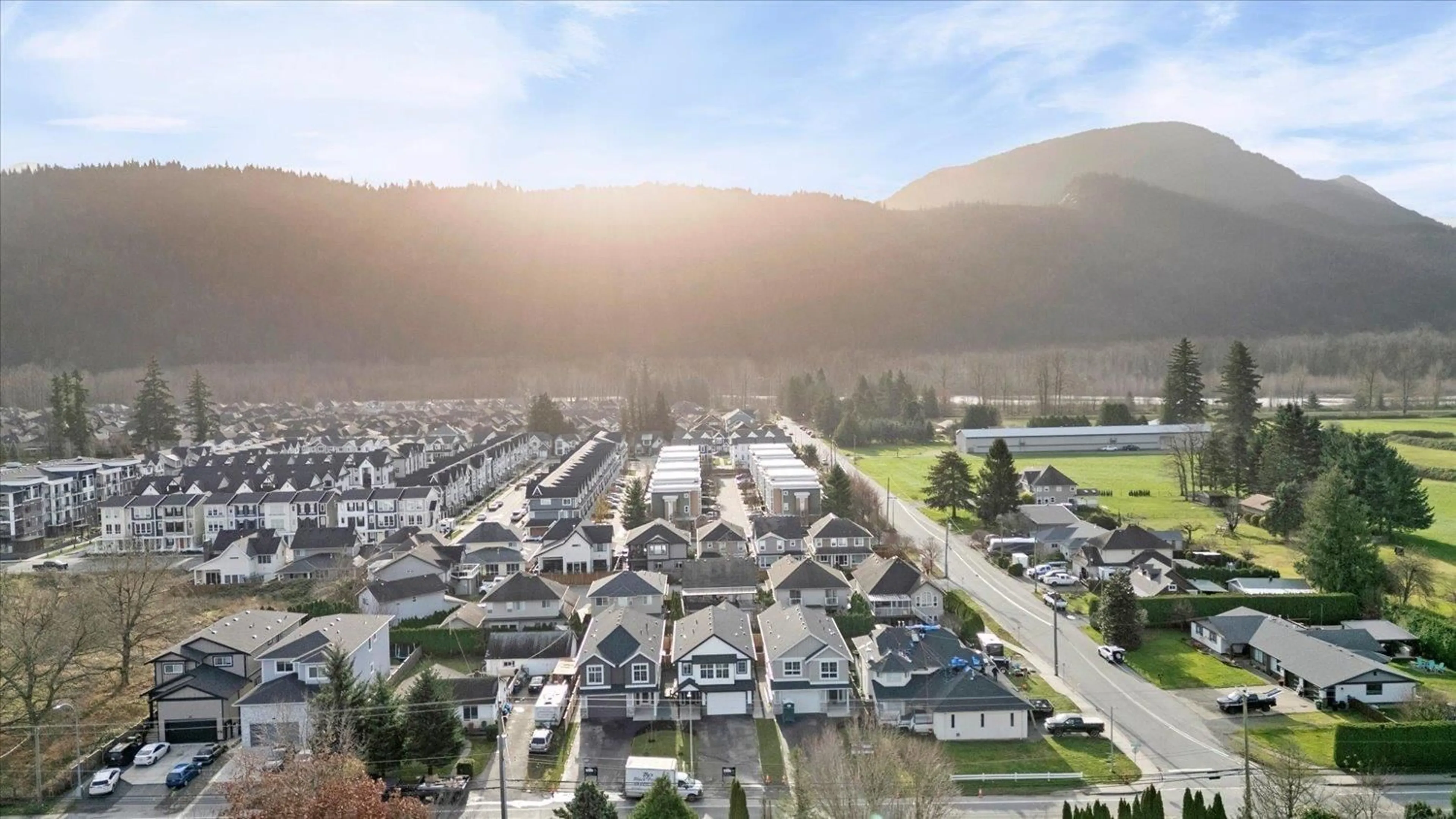 A pic from outside/outdoor area/front of a property/back of a property/a pic from drone, mountain view for 44444 KEITH WILSON ROAD, Chilliwack British Columbia V2R4B6