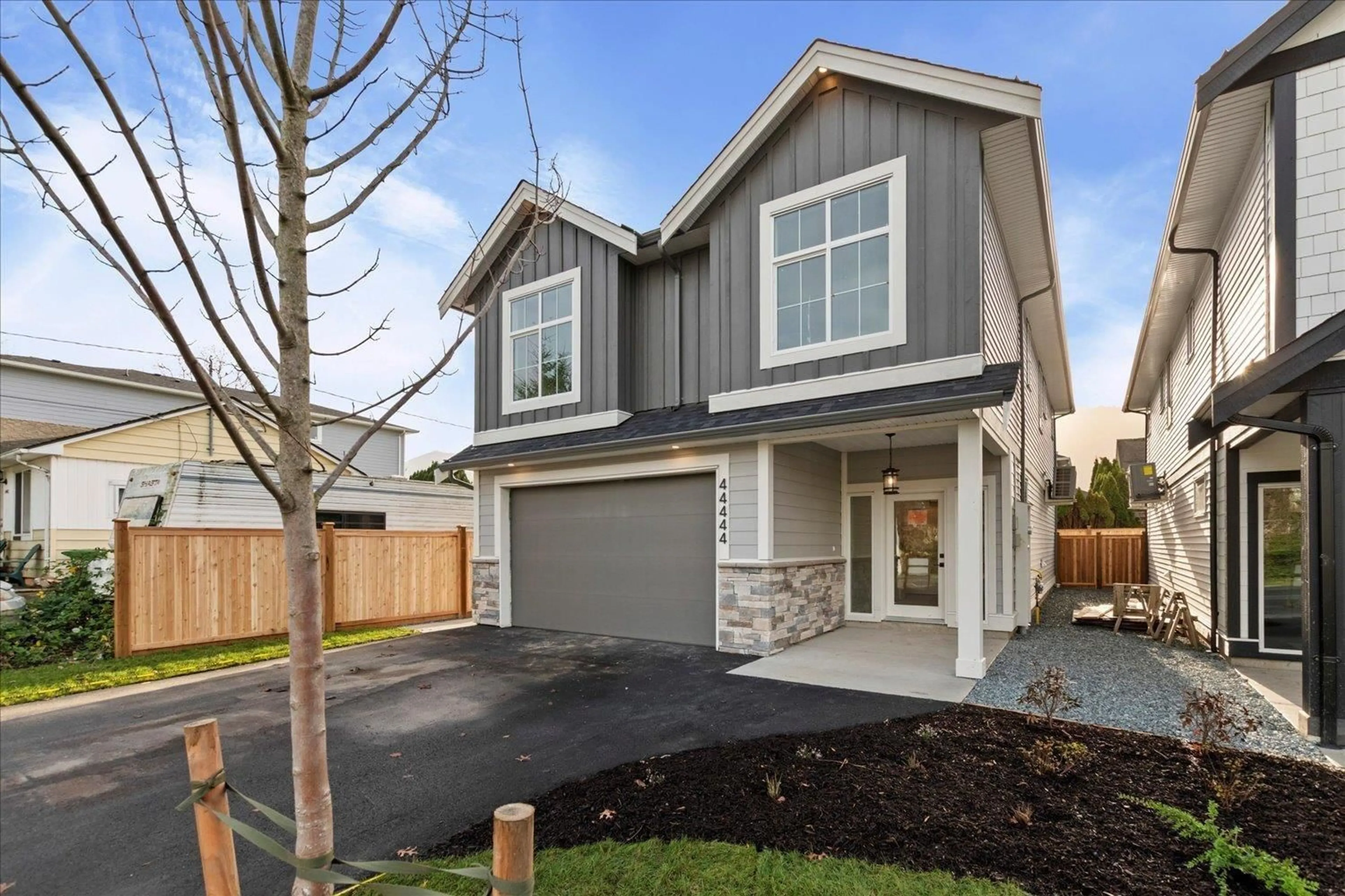 Home with vinyl exterior material, street for 44444 KEITH WILSON ROAD, Chilliwack British Columbia V2R4B6