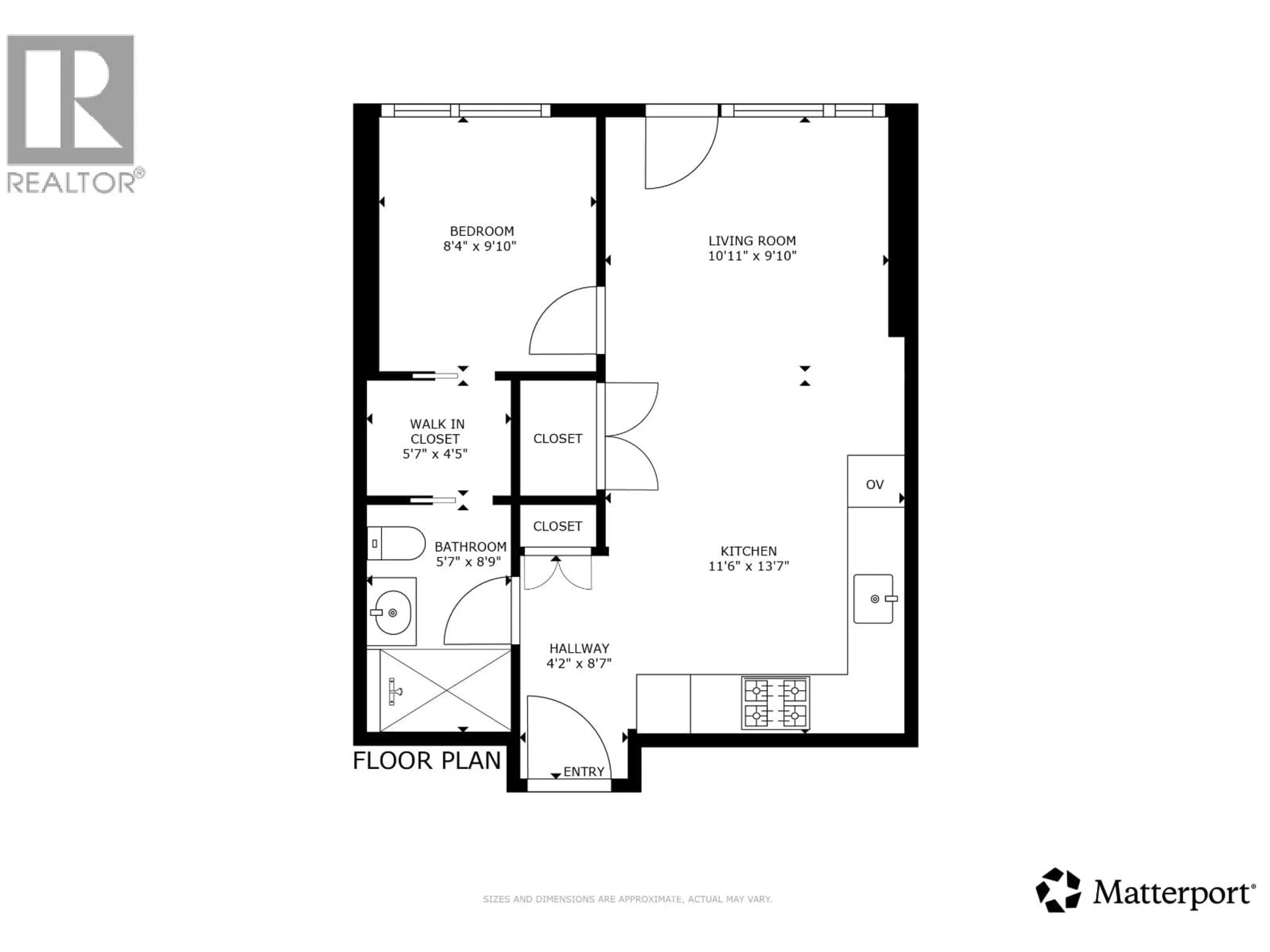 Floor plan for 2504 - 2425 ALPHA AVENUE, Burnaby British Columbia V5C0N6