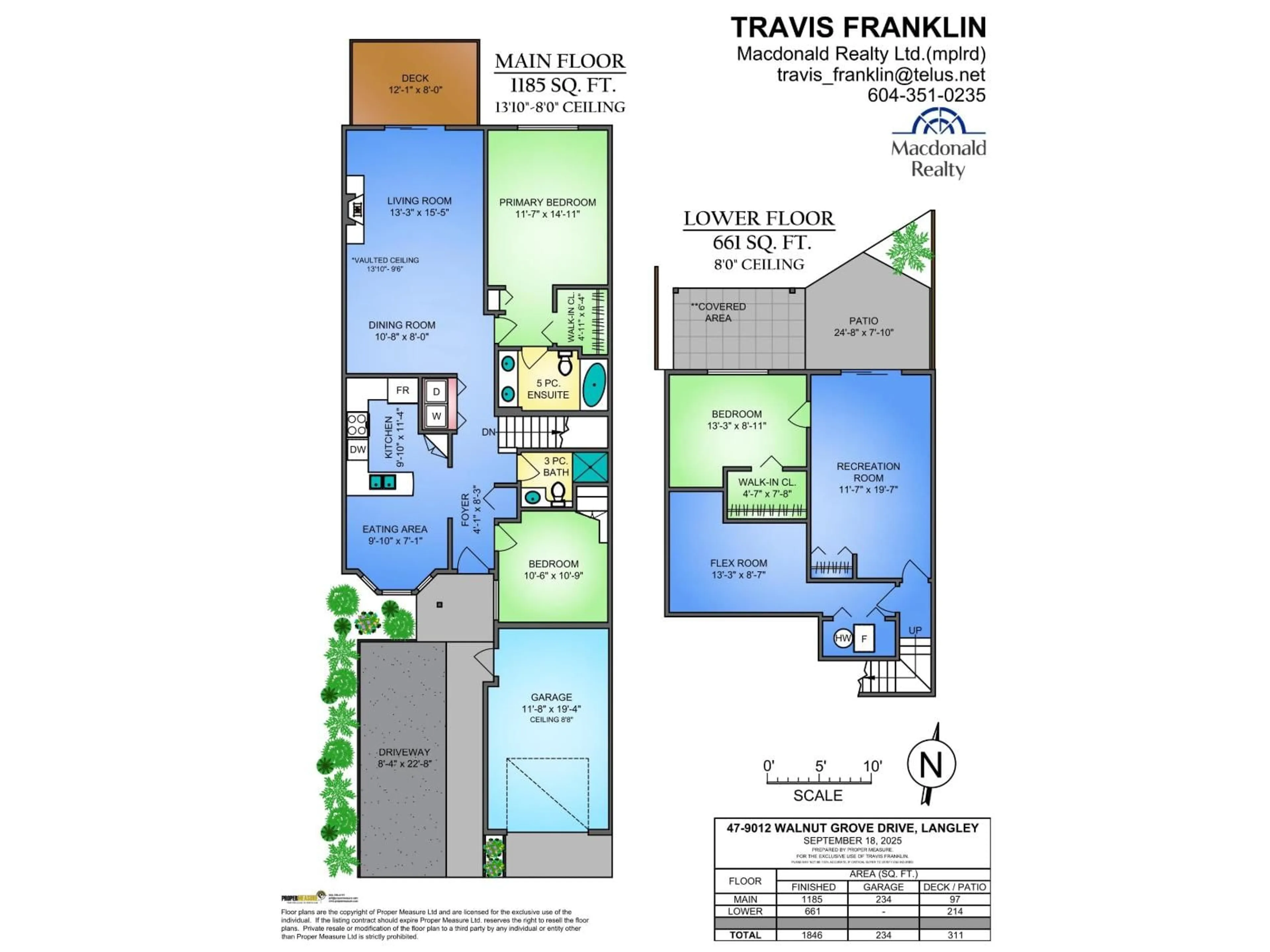 Floor plan for 47 - 9012 WALNUT GROVE DRIVE, Langley British Columbia V1M2K3