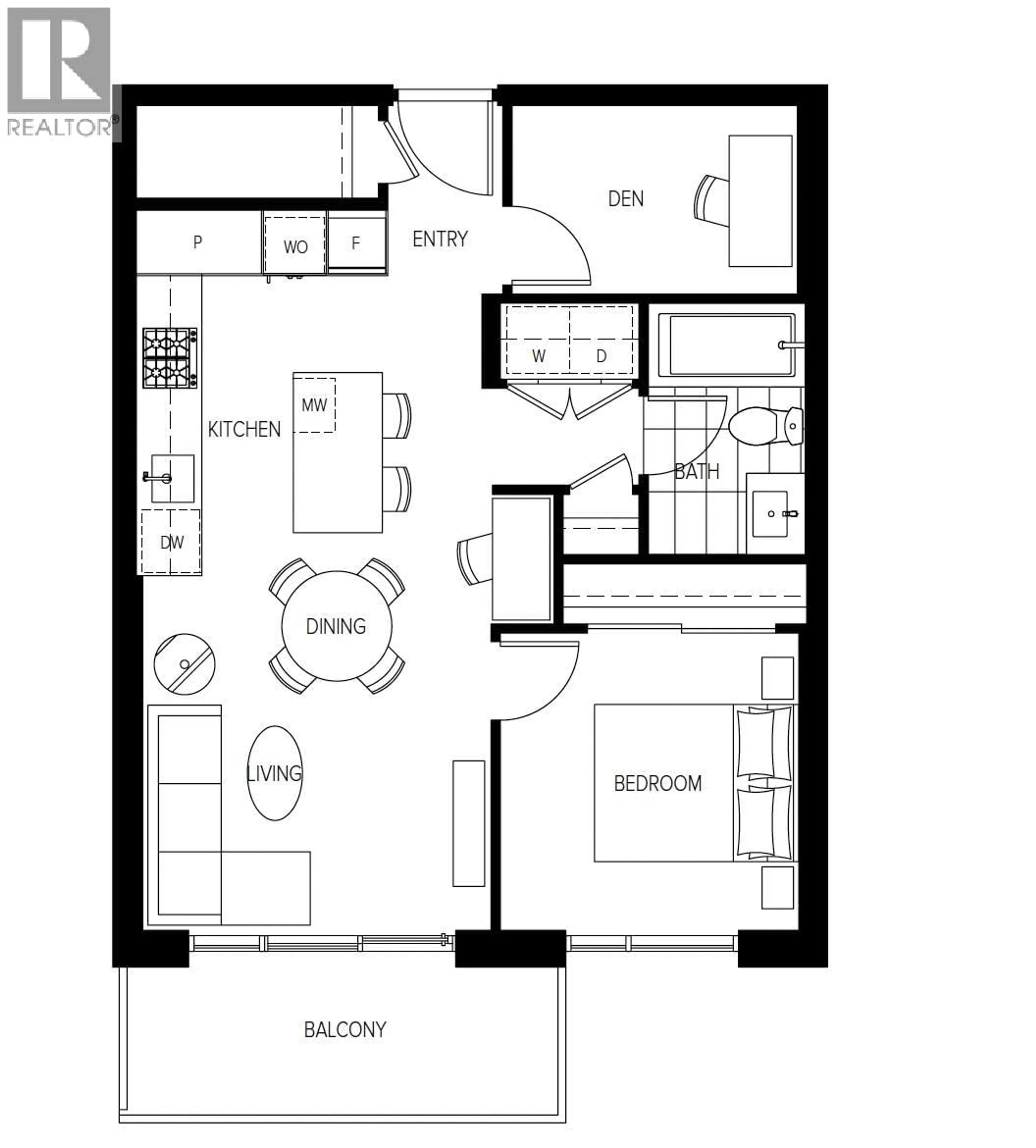 Floor plan for 915 - 6200 MINORU BOULEVARD, Richmond British Columbia V6Y0M9