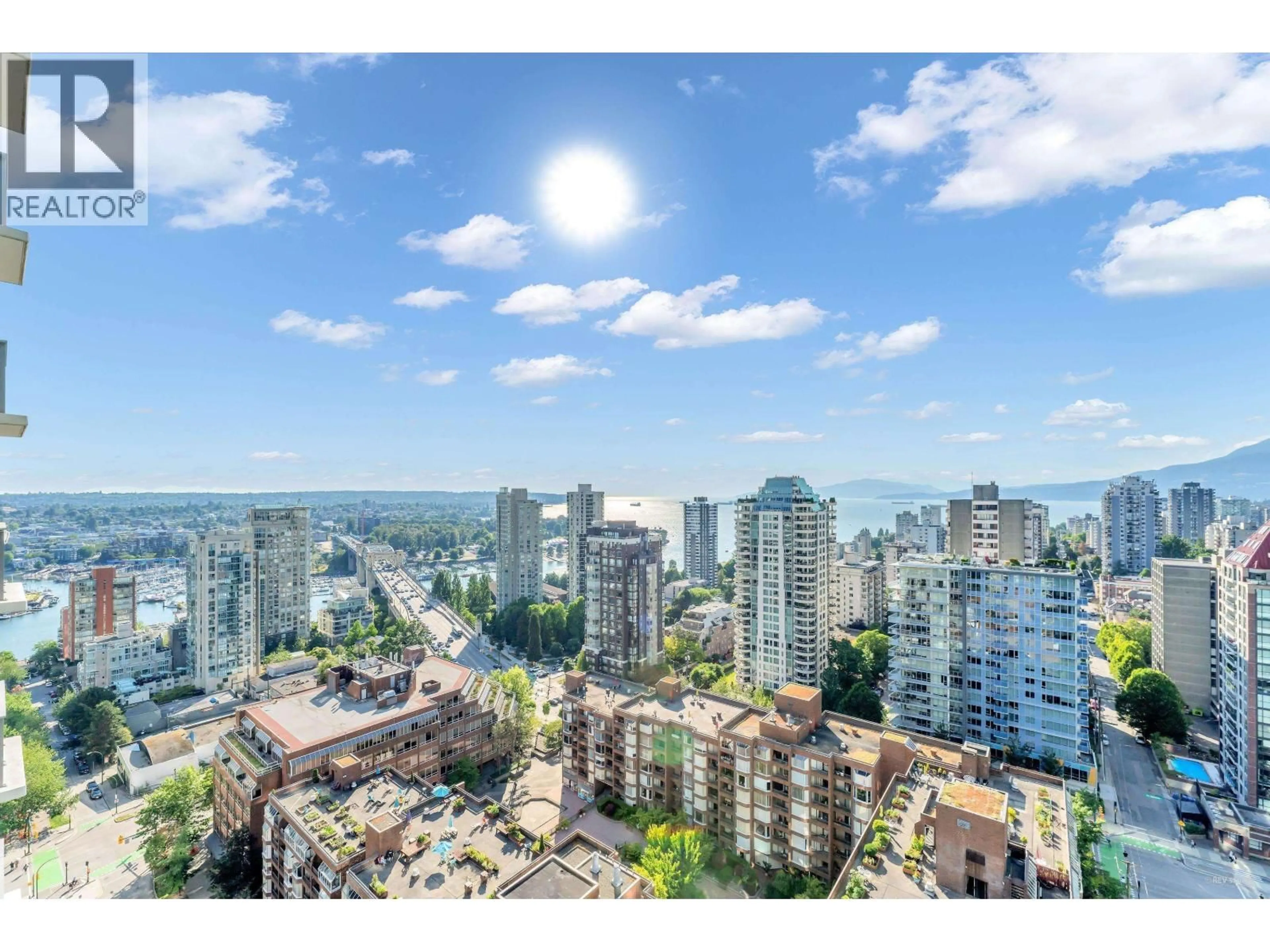 A pic from outside/outdoor area/front of a property/back of a property/a pic from drone, city buildings view from balcony for 2702 - 1308 HORNBY STREET, Vancouver British Columbia V6Z0C5