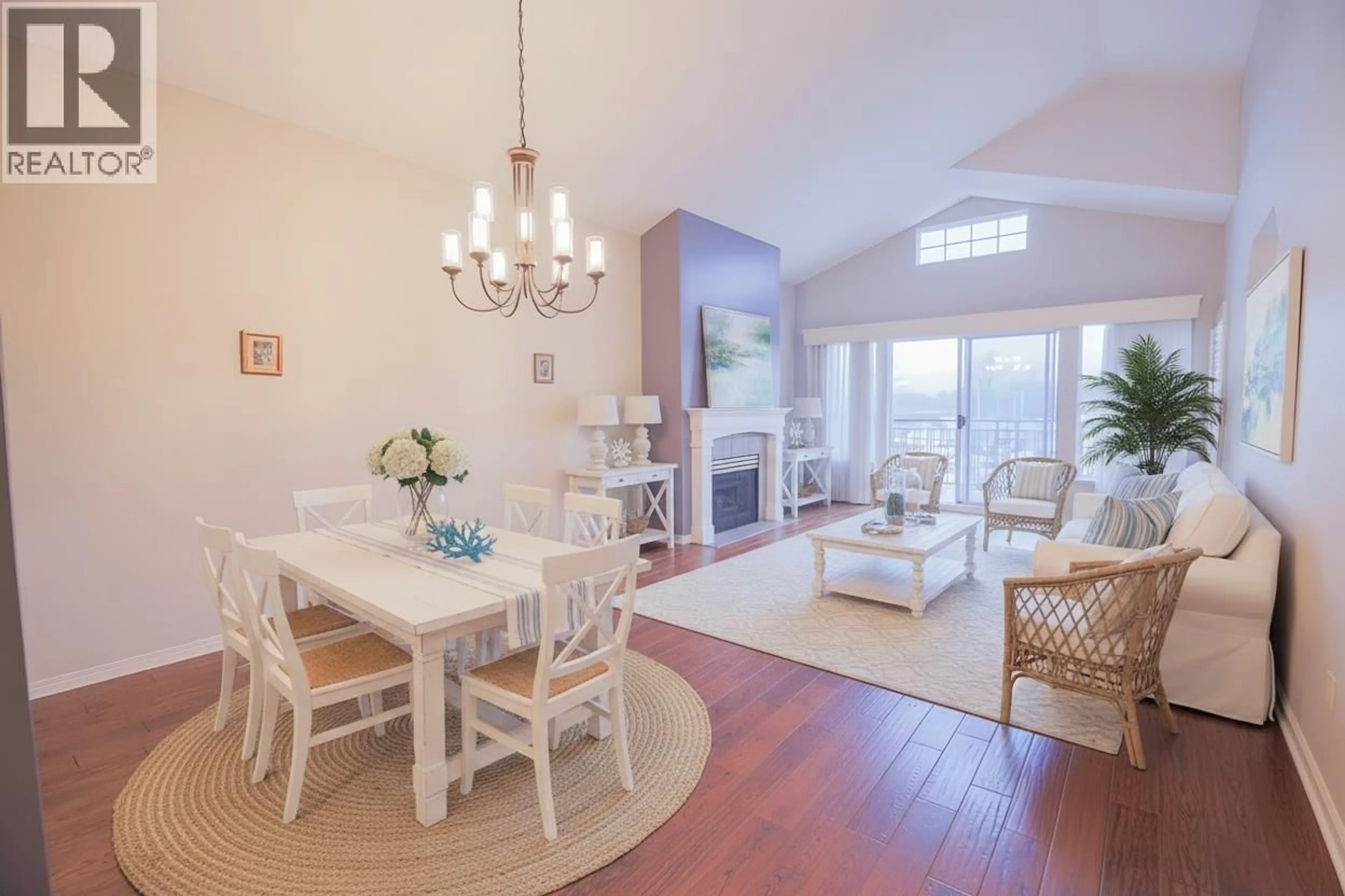 Dining room, wood/laminate floor for 321 - 4955 RIVER ROAD, Delta British Columbia V4K4V9
