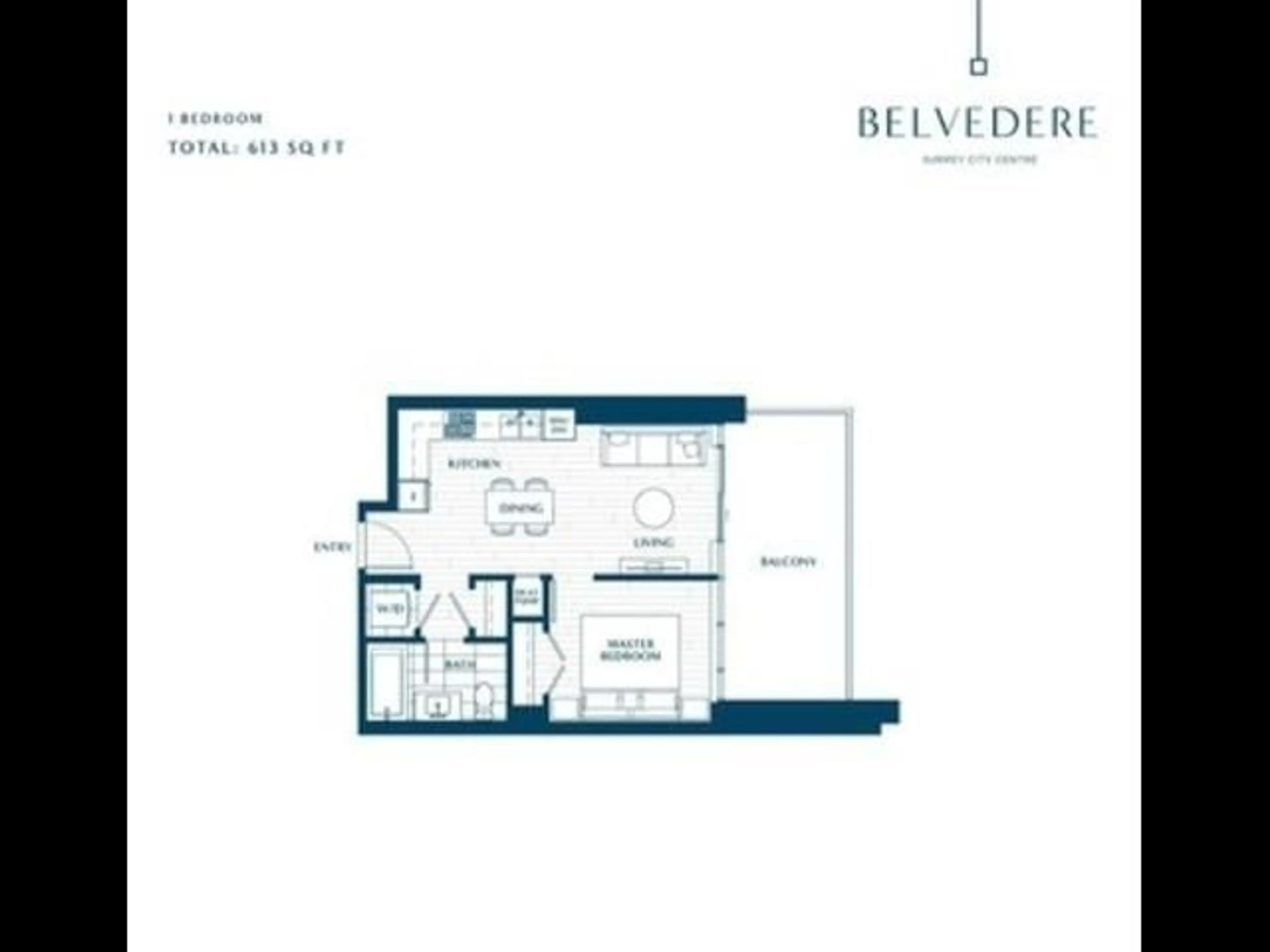 Floor plan for 2008 - 9675 KING GEORGE BOULEVARD, Surrey British Columbia V3T0T7