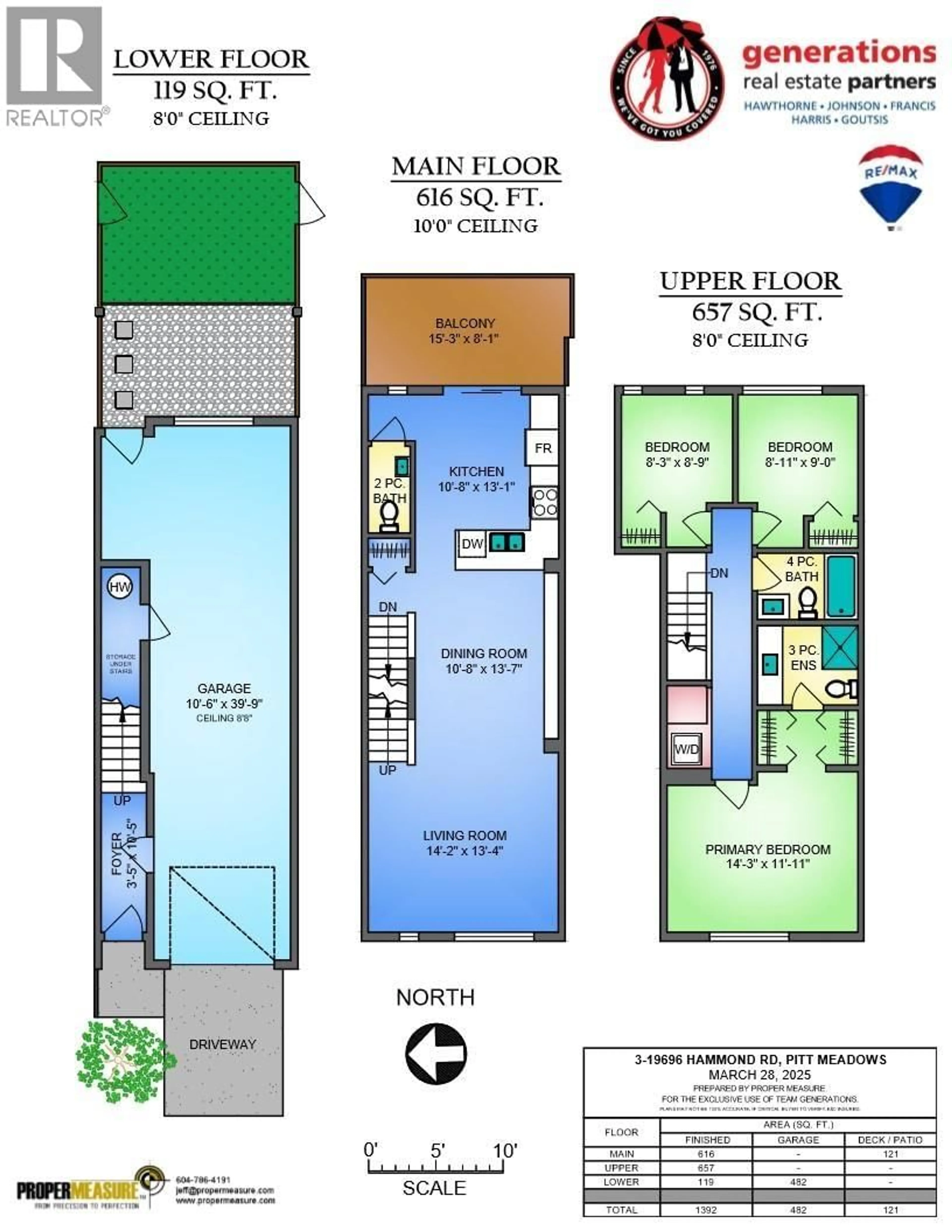 Floor plan for 3 - 19696 HAMMOND ROAD, Pitt Meadows British Columbia V3Y0G7