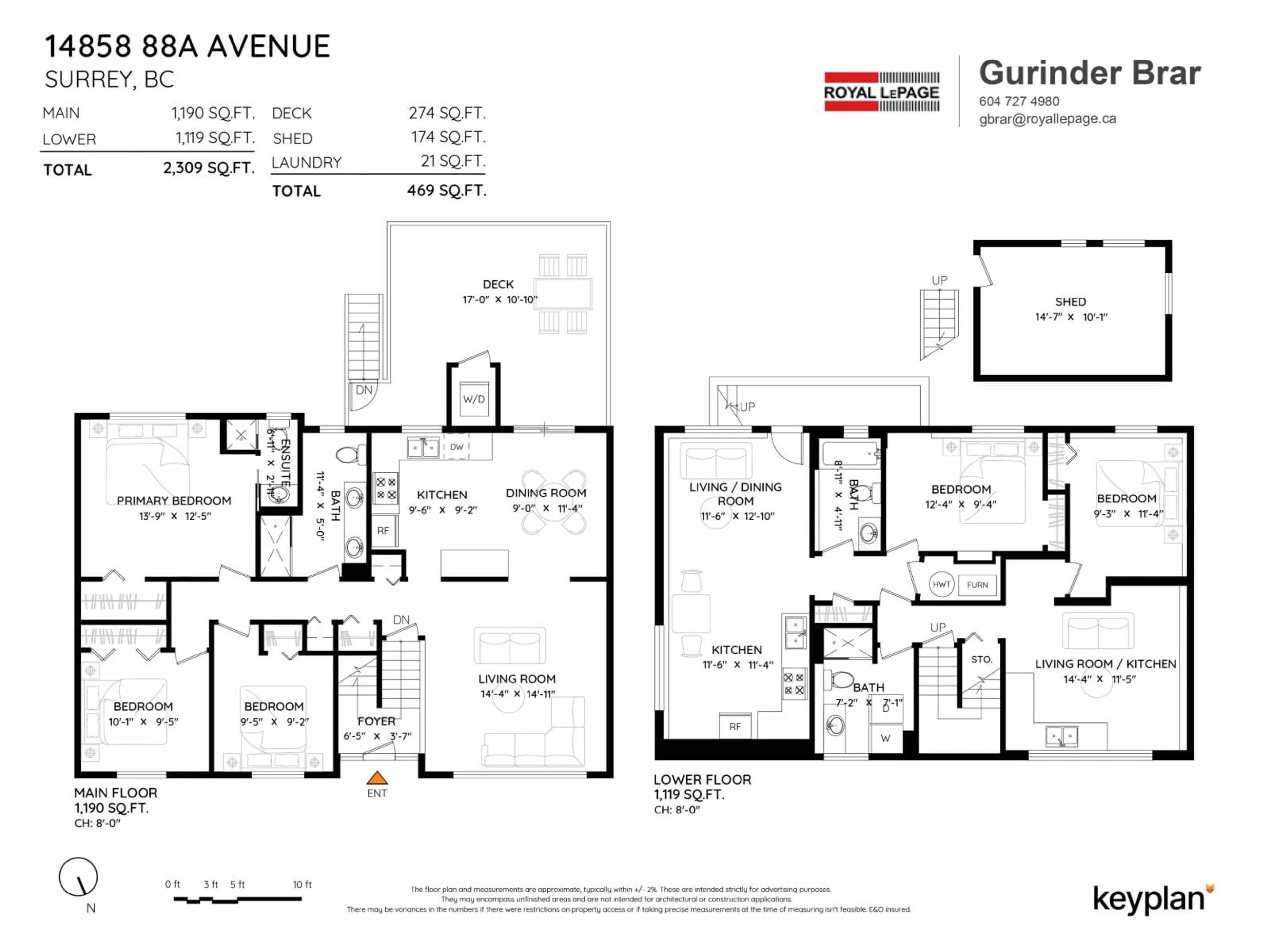 Floor plan for 14858 88A AVENUE, Surrey British Columbia V3R7T3