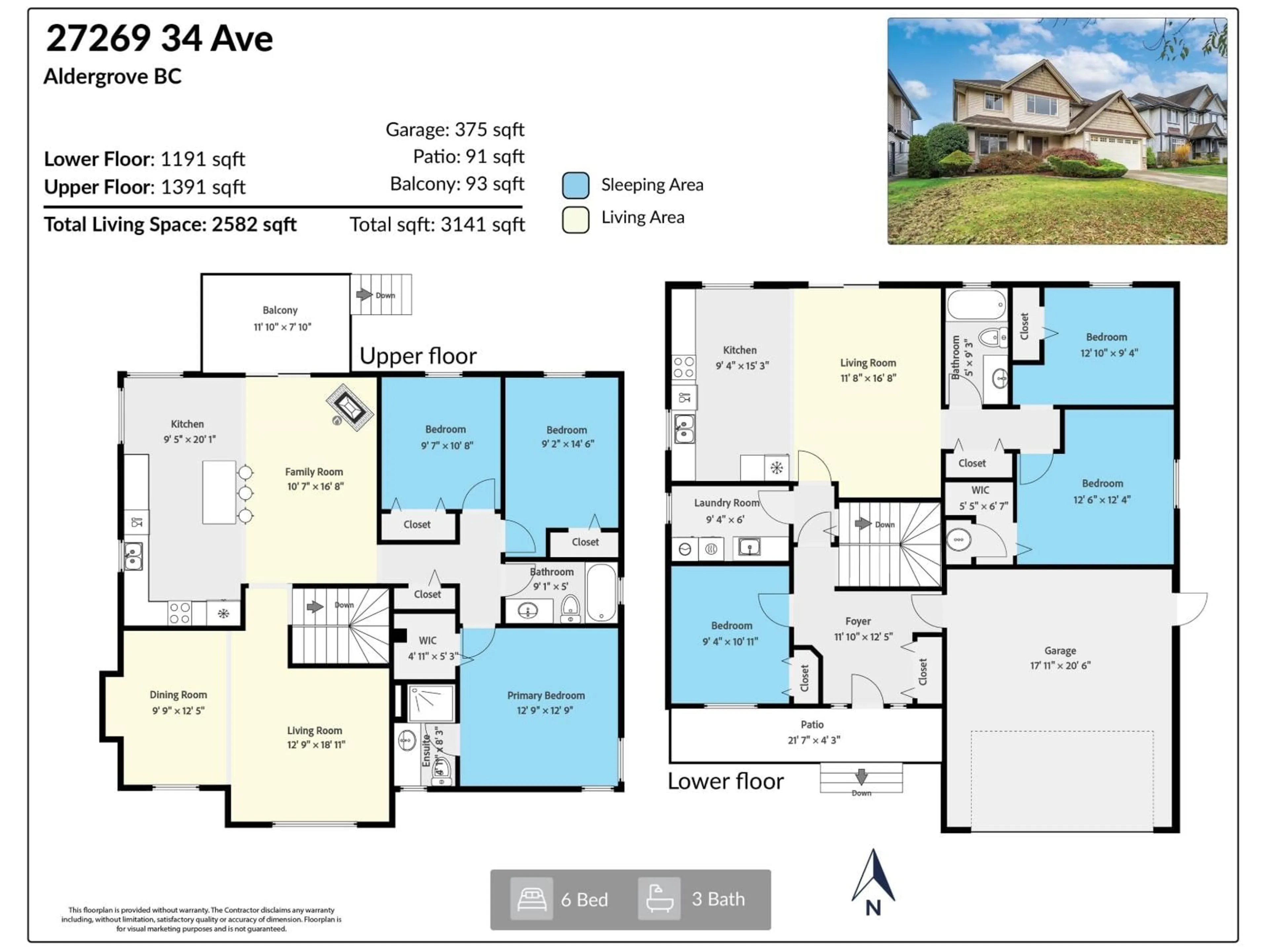 Floor plan for 27269 34TH AVENUE, Langley British Columbia V4W4A6