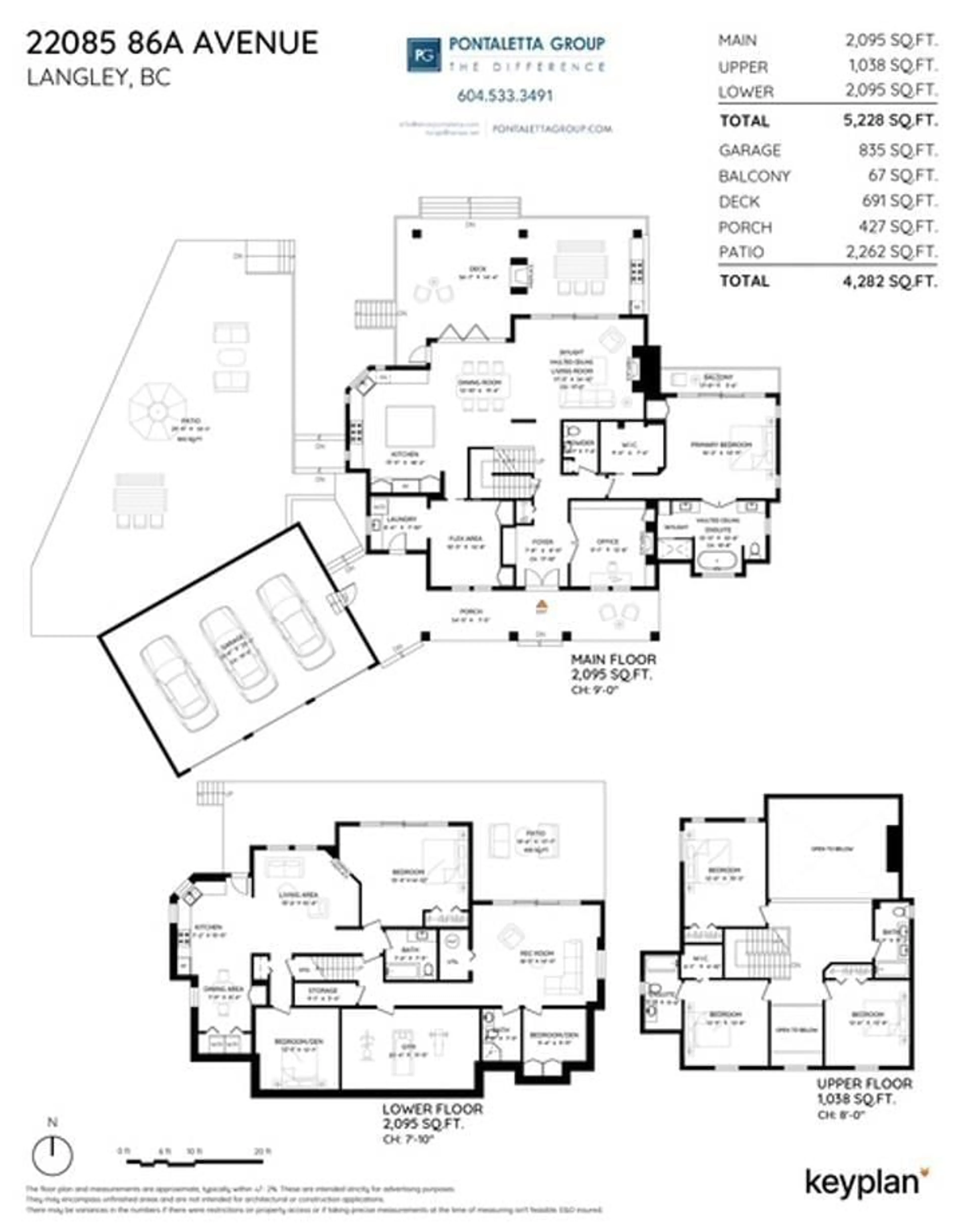 Floor plan for 22085 86A AVENUE, Langley British Columbia V1M3S8