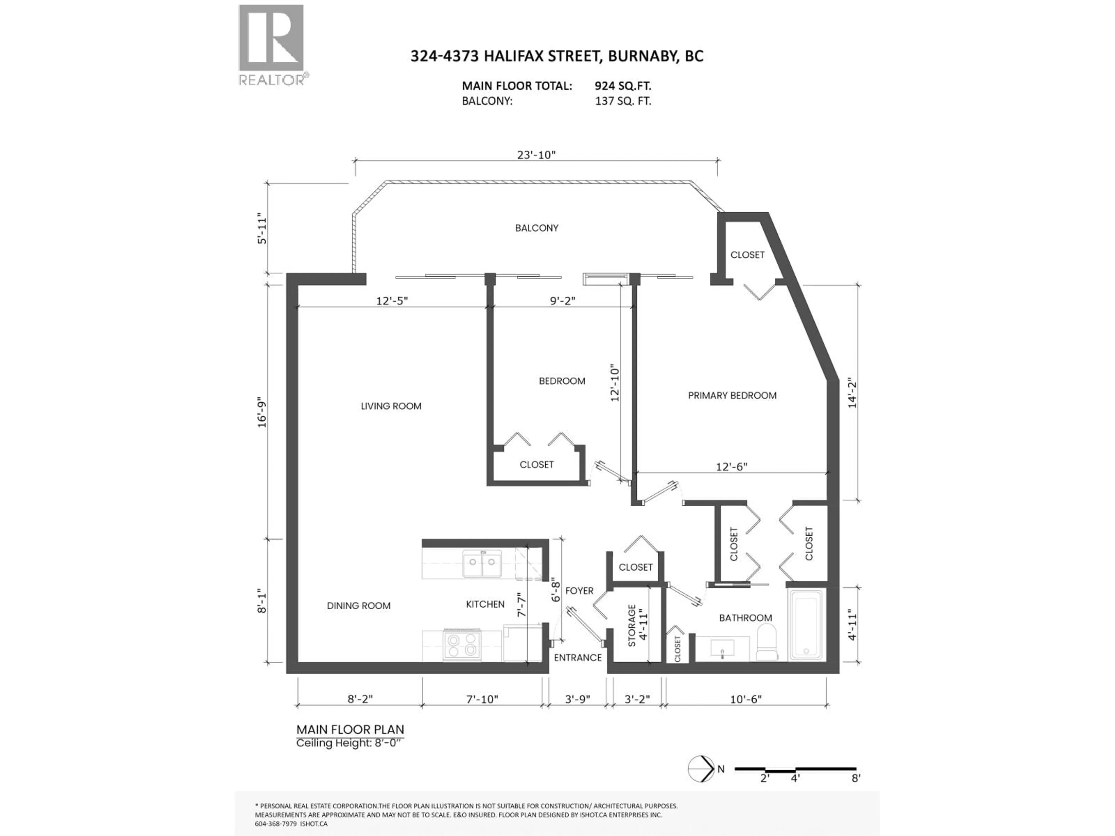Floor plan for 324 - 4373 HALIFAX STREET, Burnaby British Columbia V5C5Z2
