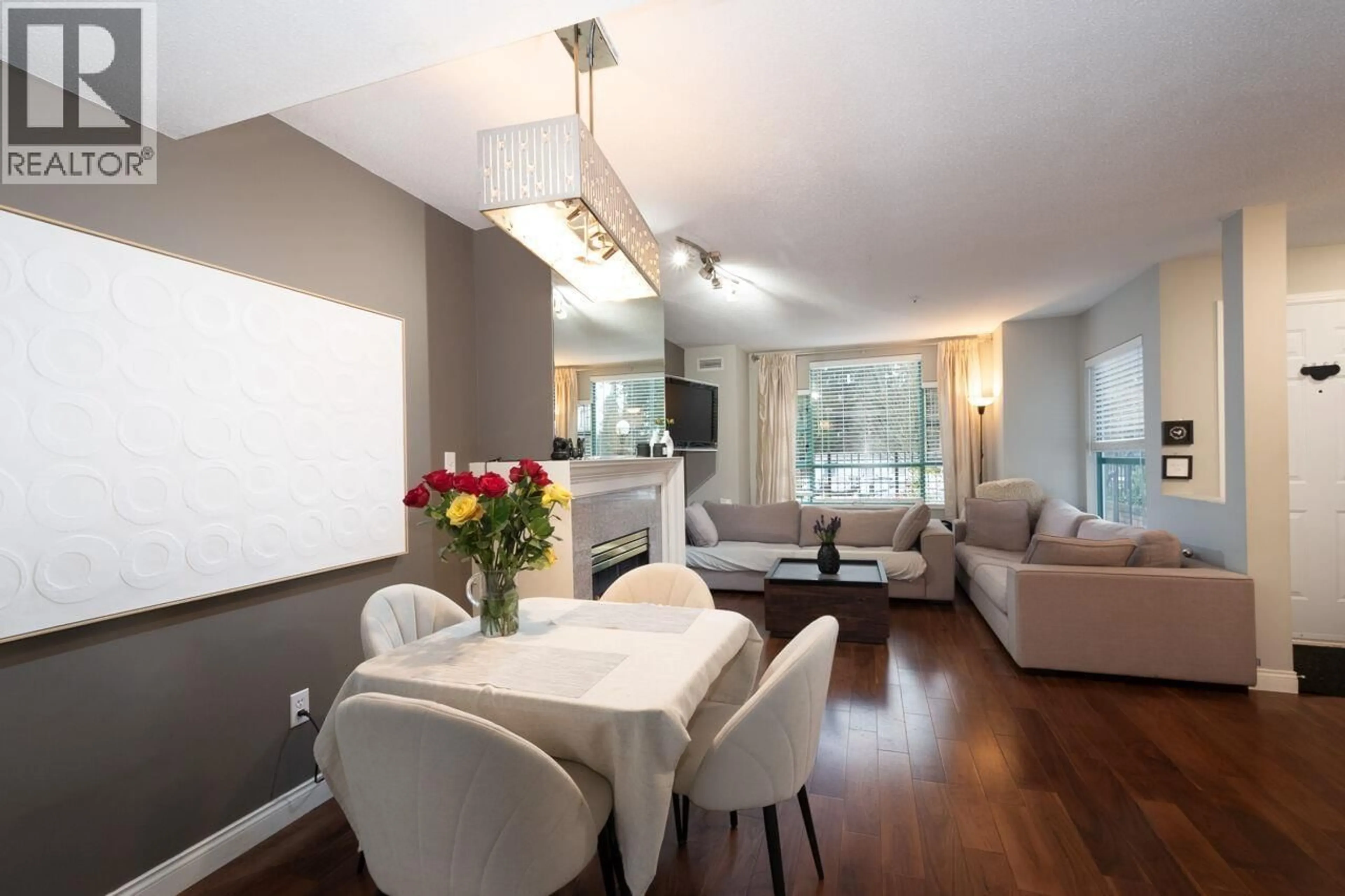 Dining room, wood/laminate floor for 108E - 3081 GLEN DRIVE, Coquitlam British Columbia V3B2P8