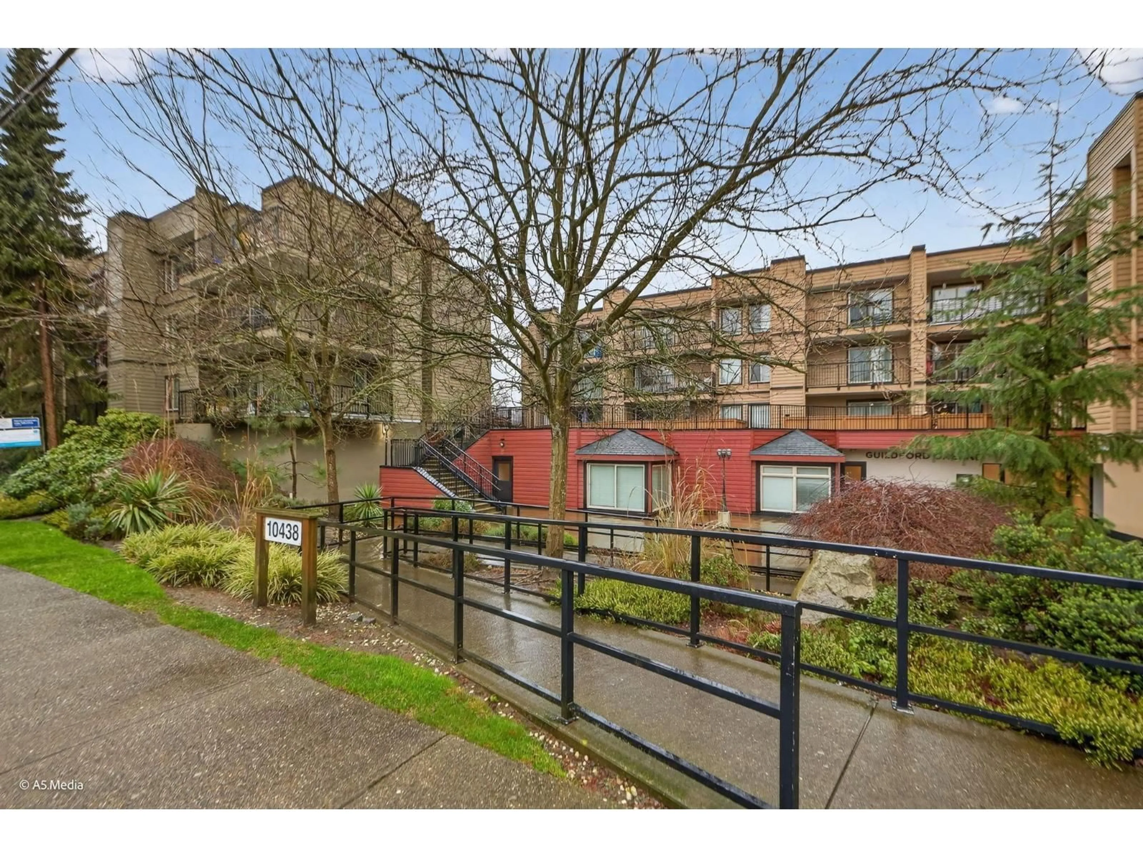 A pic from outside/outdoor area/front of a property/back of a property/a pic from drone, street for 107 - 10438 148 STREET, Surrey British Columbia V3R8S9