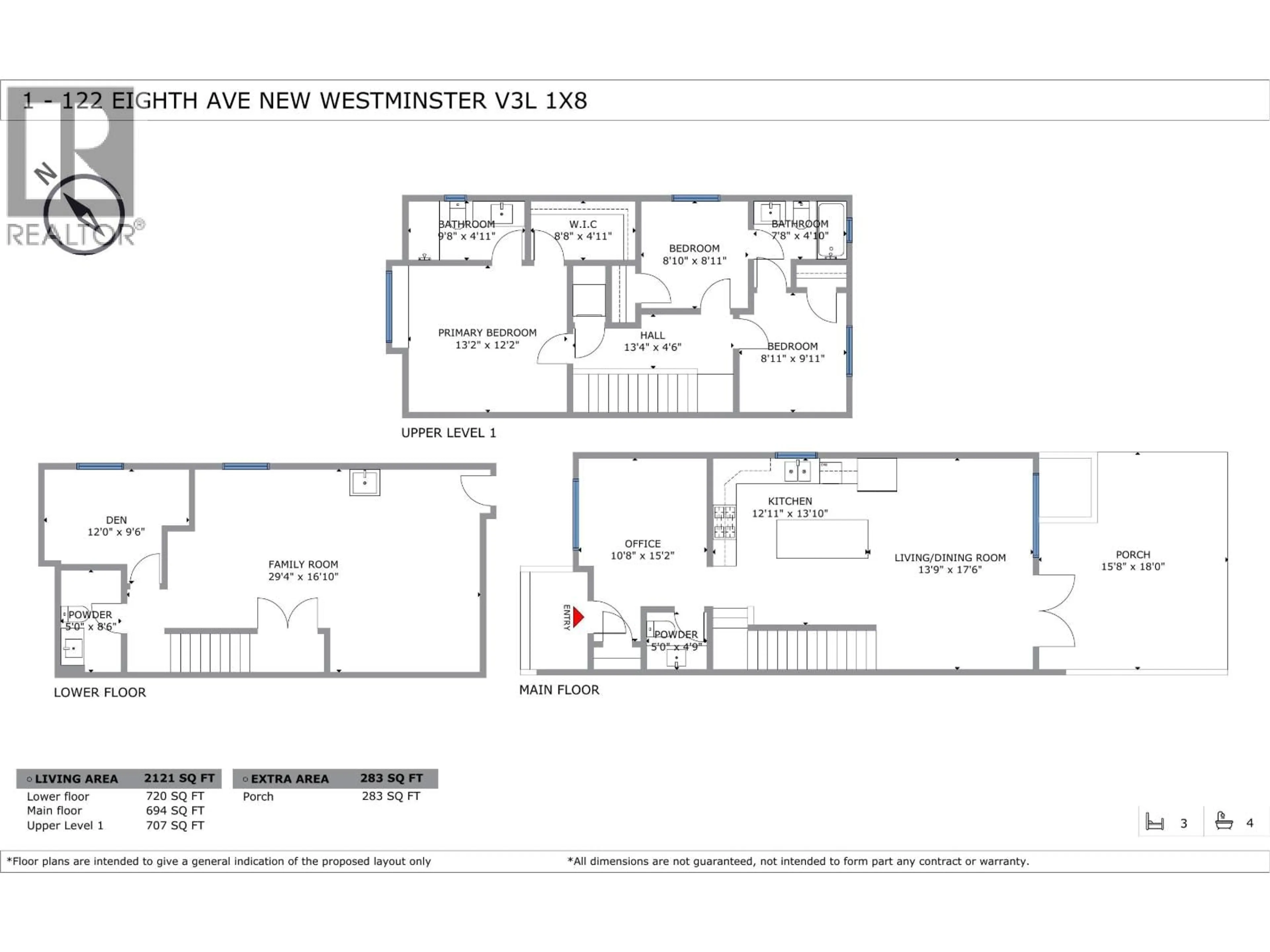 Floor plan for 1 - 122 EIGHTH AVENUE, New Westminster British Columbia V3L1X8