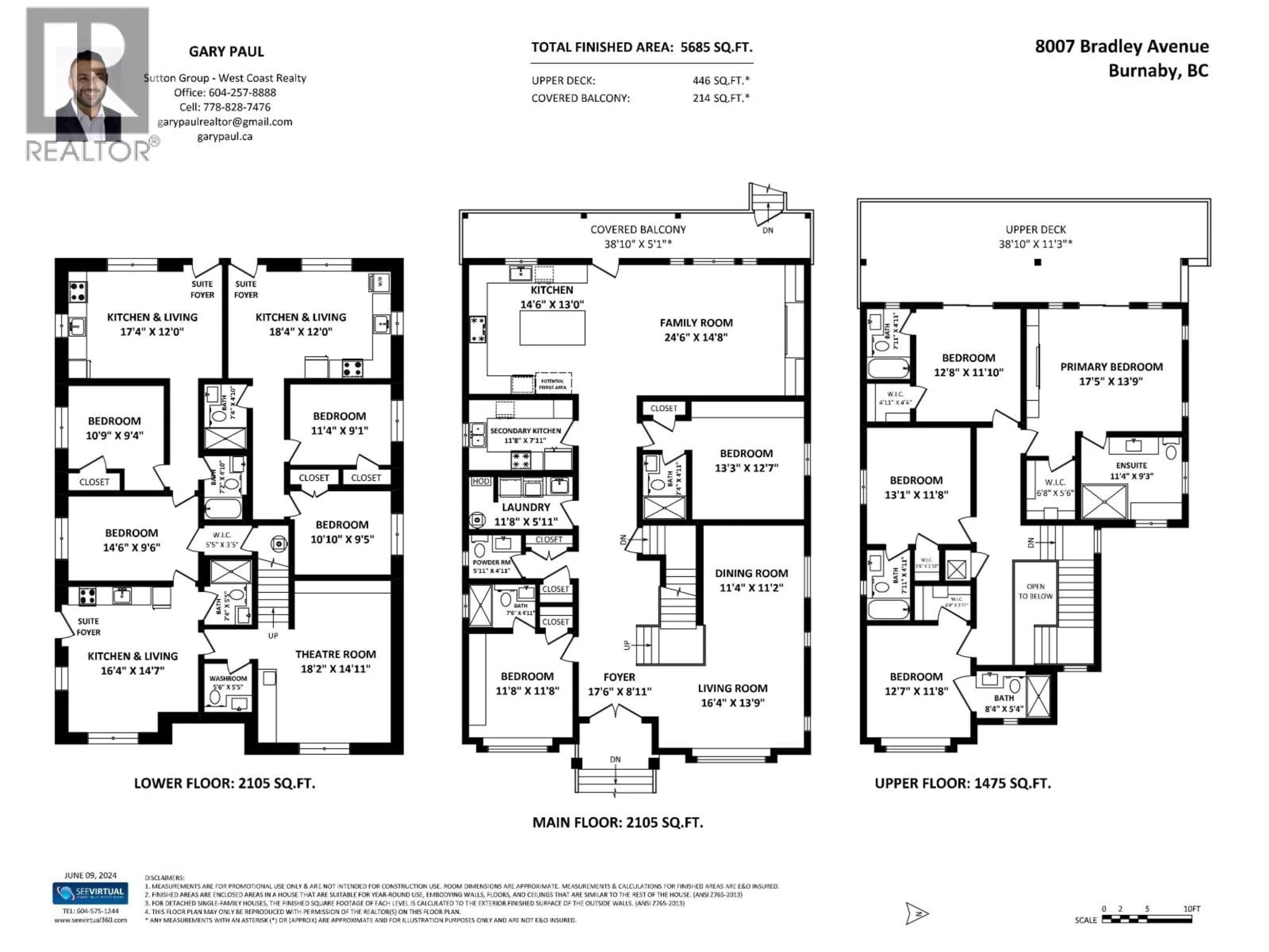 Floor plan for 8007 BRADLEY AVENUE, Burnaby British Columbia V5J3T9