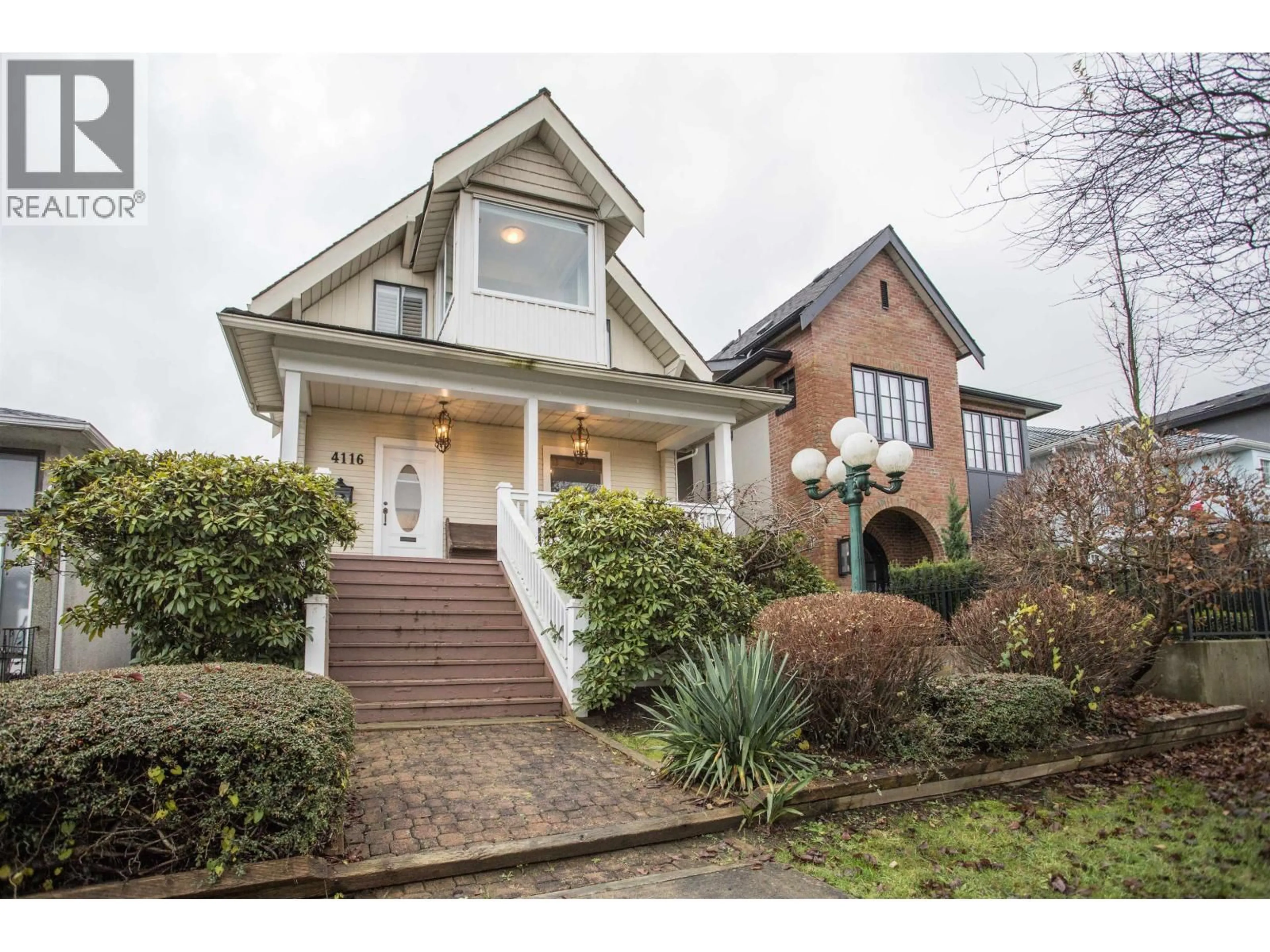 Home with brick exterior material, street for 4116 ETON STREET, Burnaby British Columbia V5C1J9