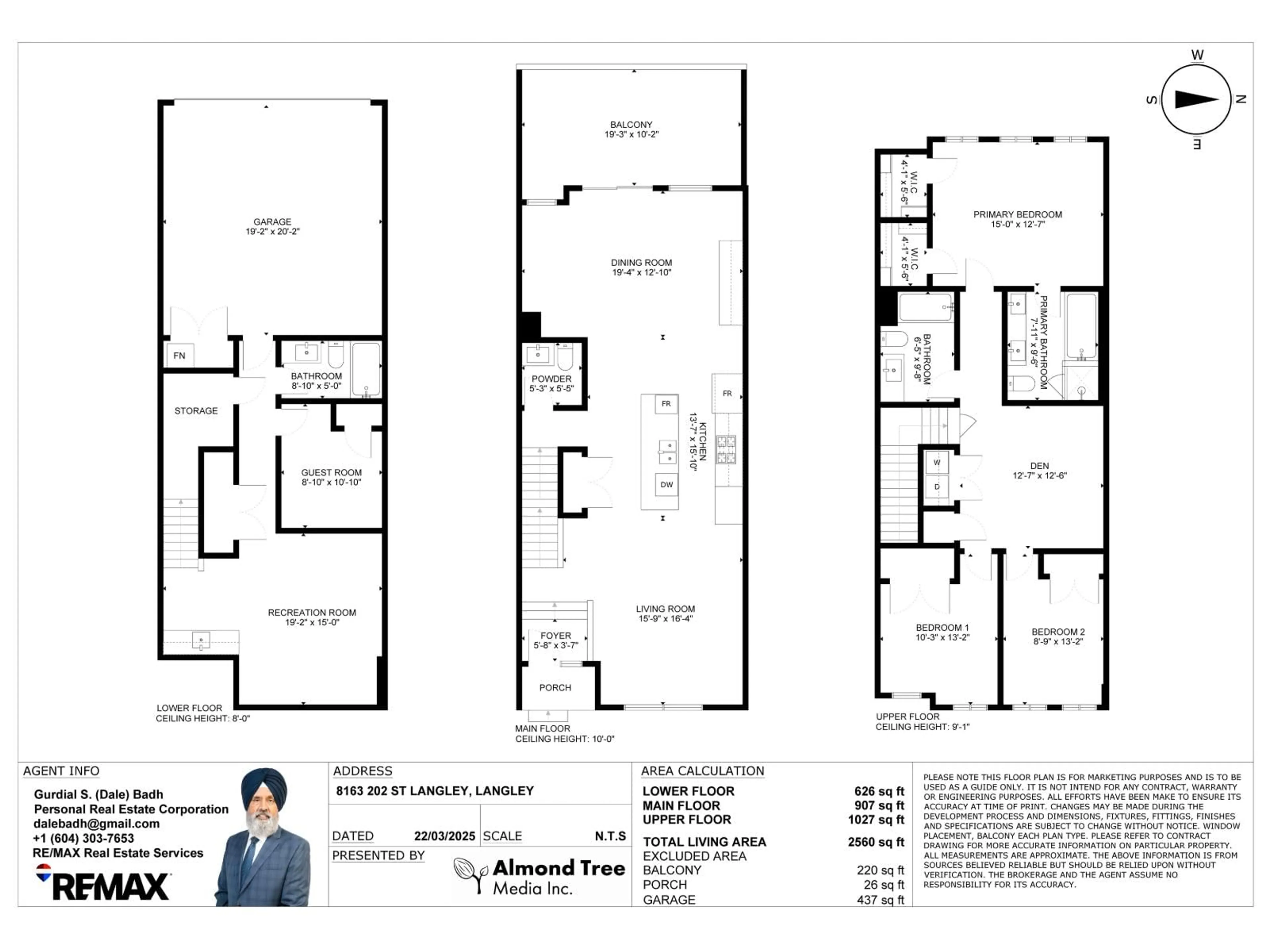 Floor plan for 8163 202 STREET, Langley British Columbia V2Y3K2
