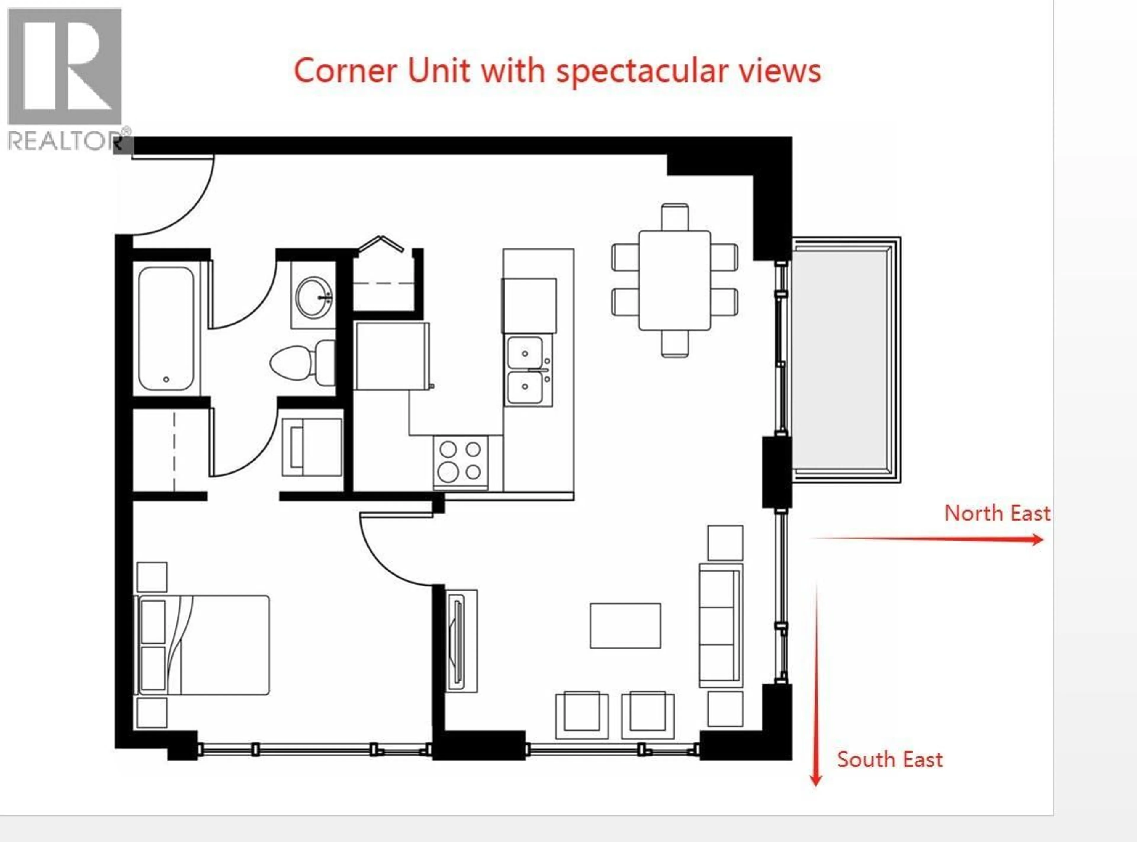 Floor plan for 1501 - 8333 ANDERSON ROAD, Richmond British Columbia V6Y0E2