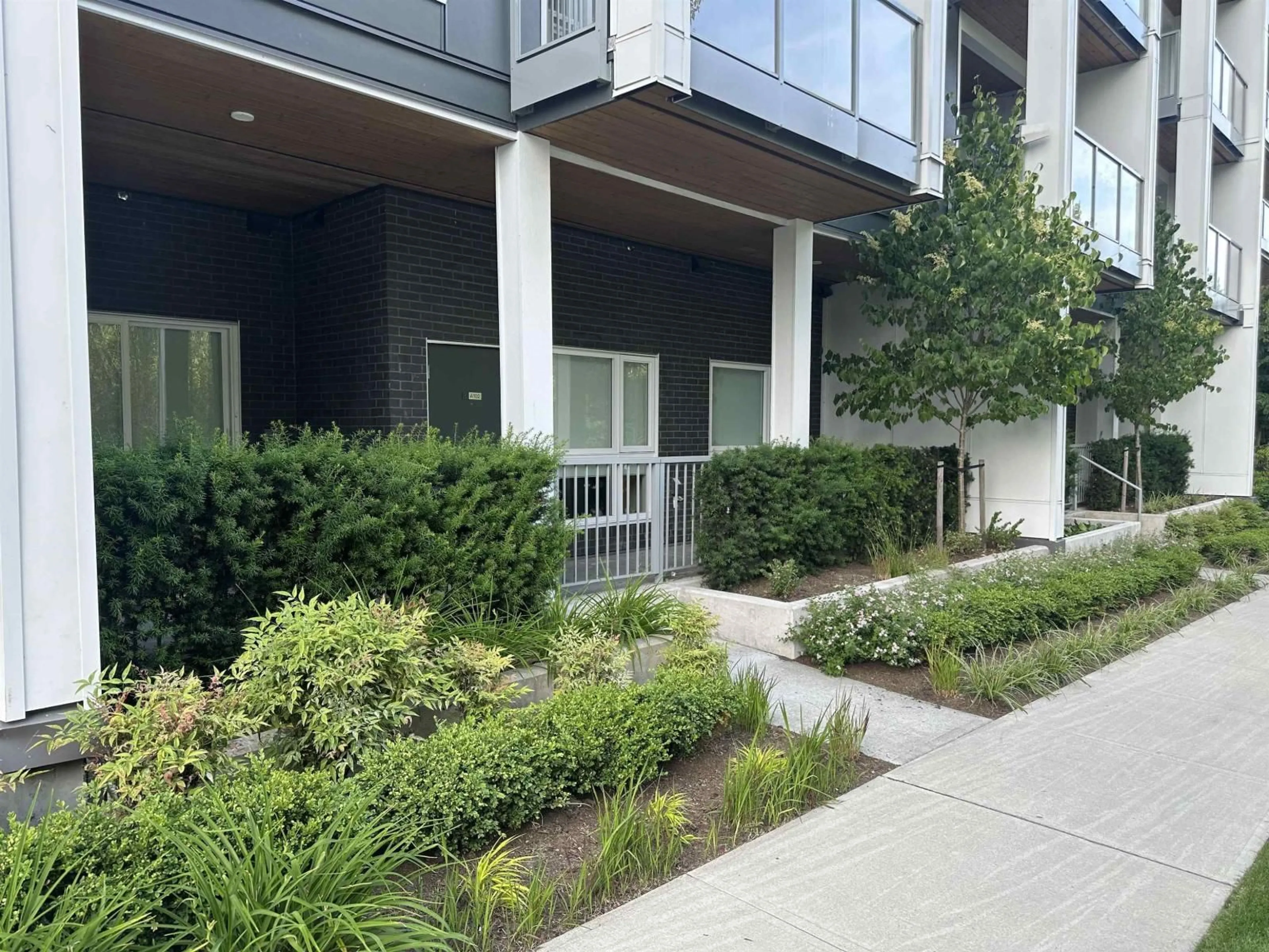 Patio, street for A102 - 8447 202 STREET, Langley British Columbia V2Y2B7