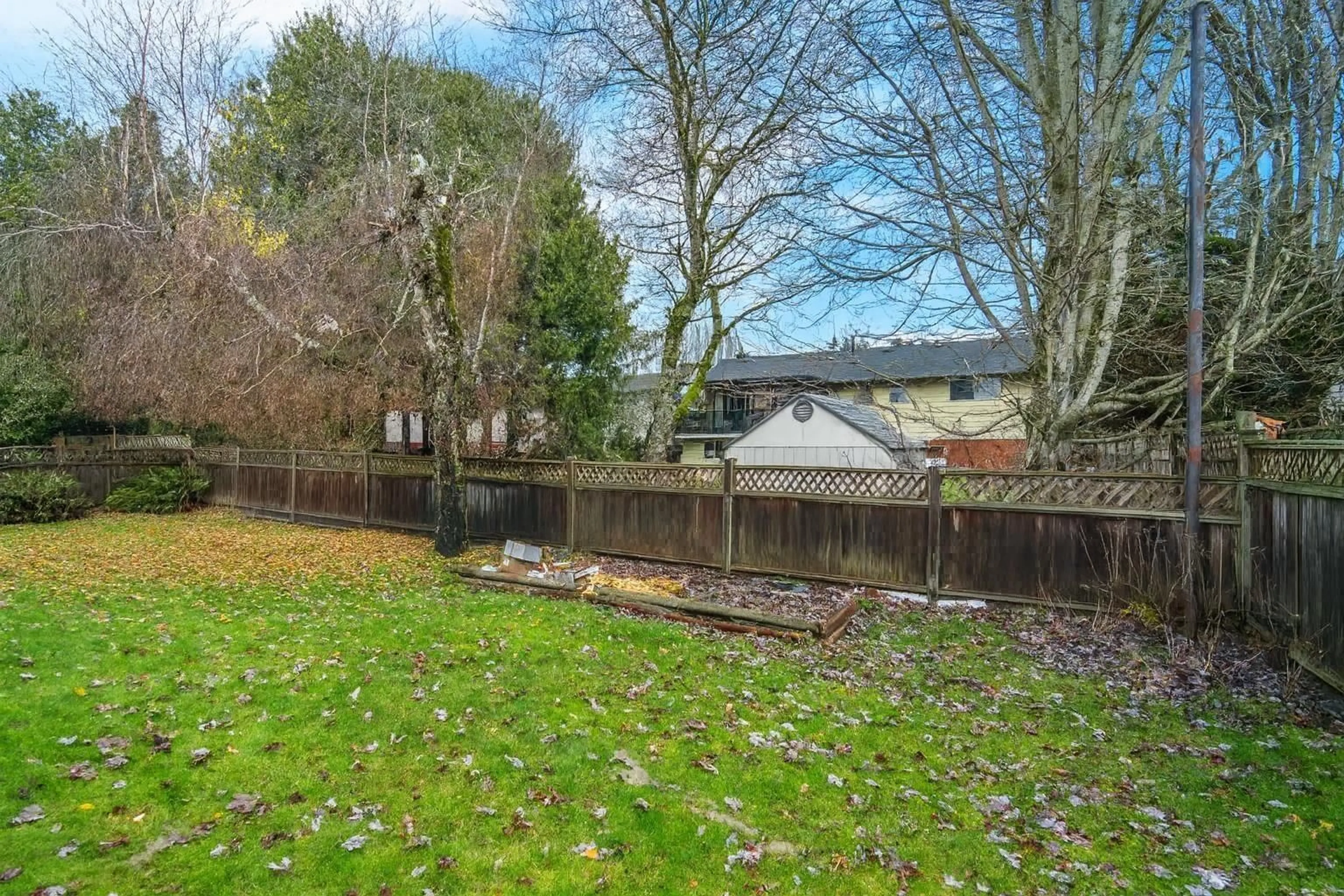 A pic from outside/outdoor area/front of a property/back of a property/a pic from drone, forest/trees view for 11249 80 AVENUE, Delta British Columbia V4C1W9