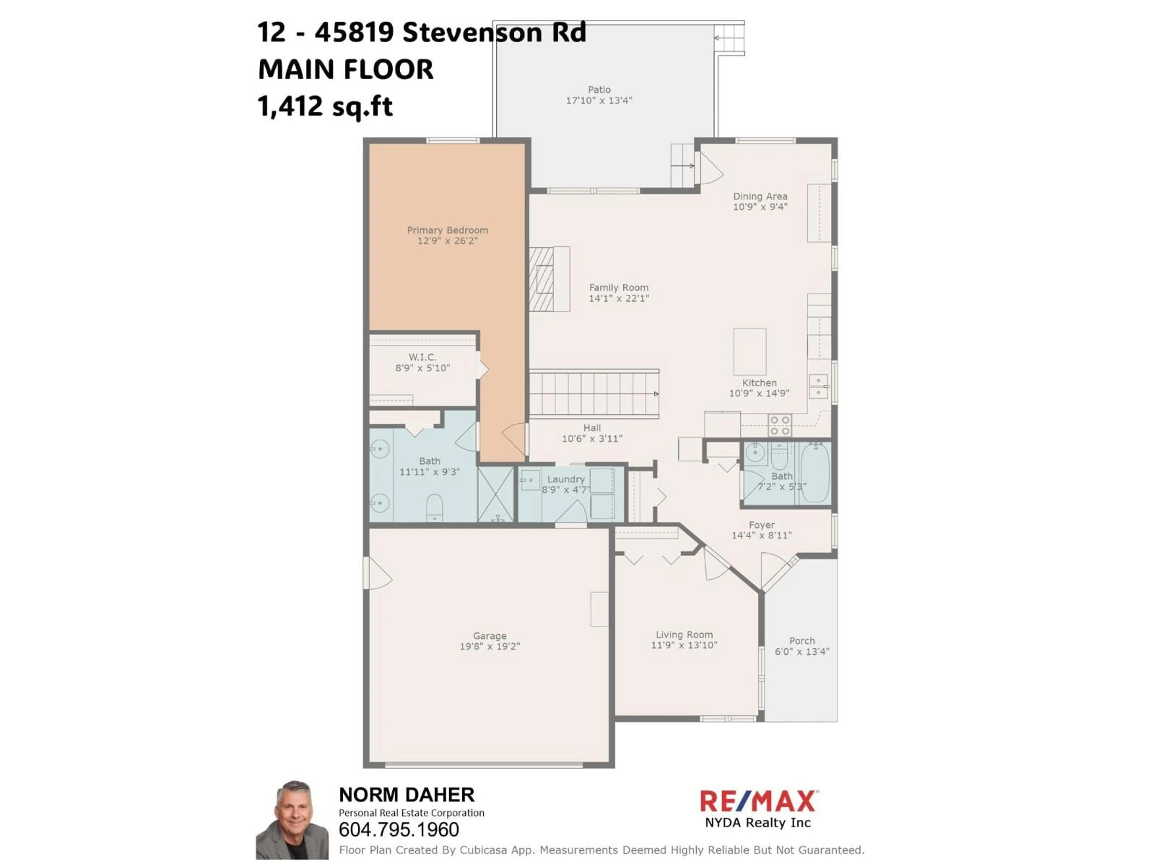 Floor plan for 12 - 45819 STEVENSON ROAD, Chilliwack British Columbia V2R5T4
