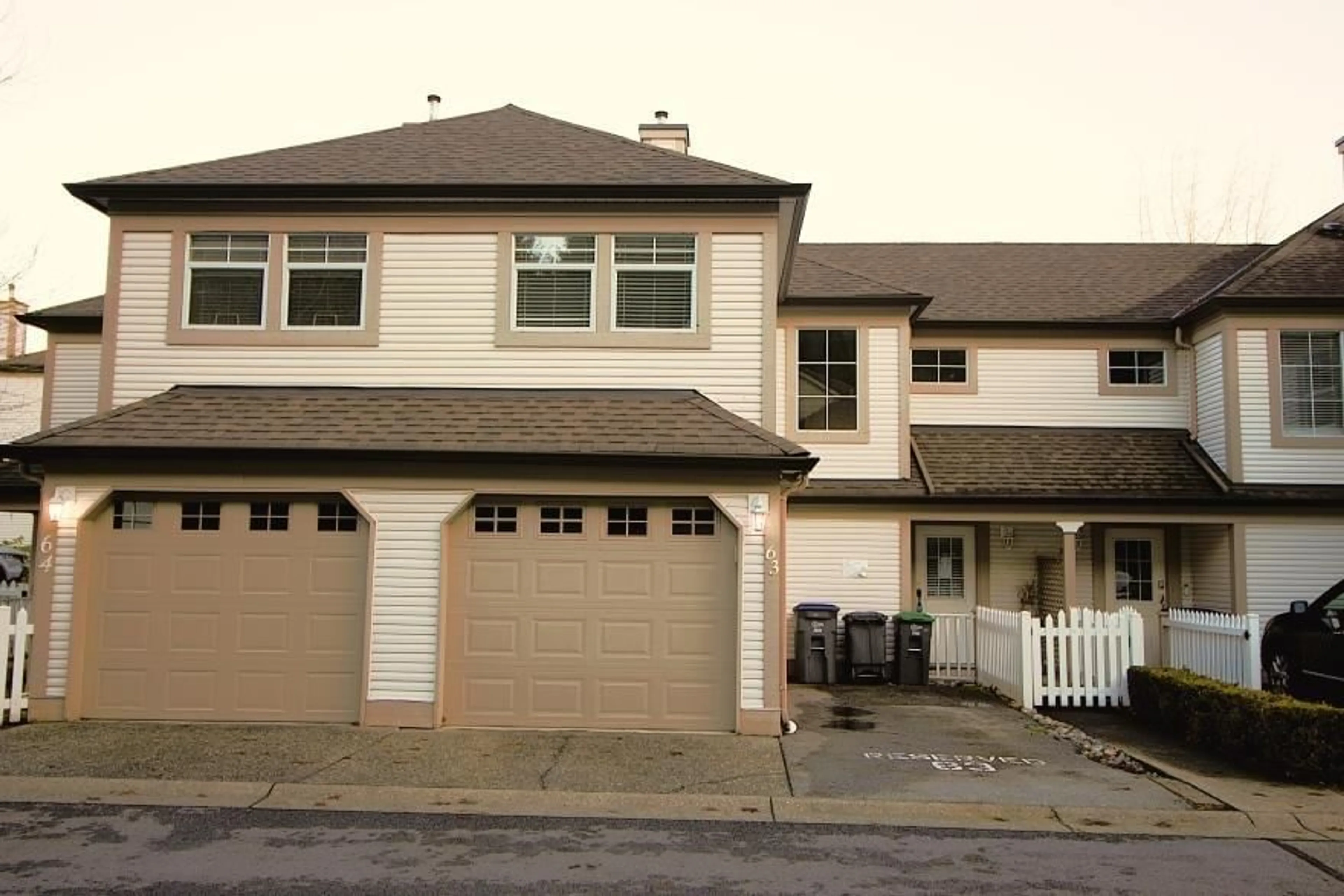 Home with vinyl exterior material, street for 63 - 16318 82 AVENUE, Surrey British Columbia V4N0N9