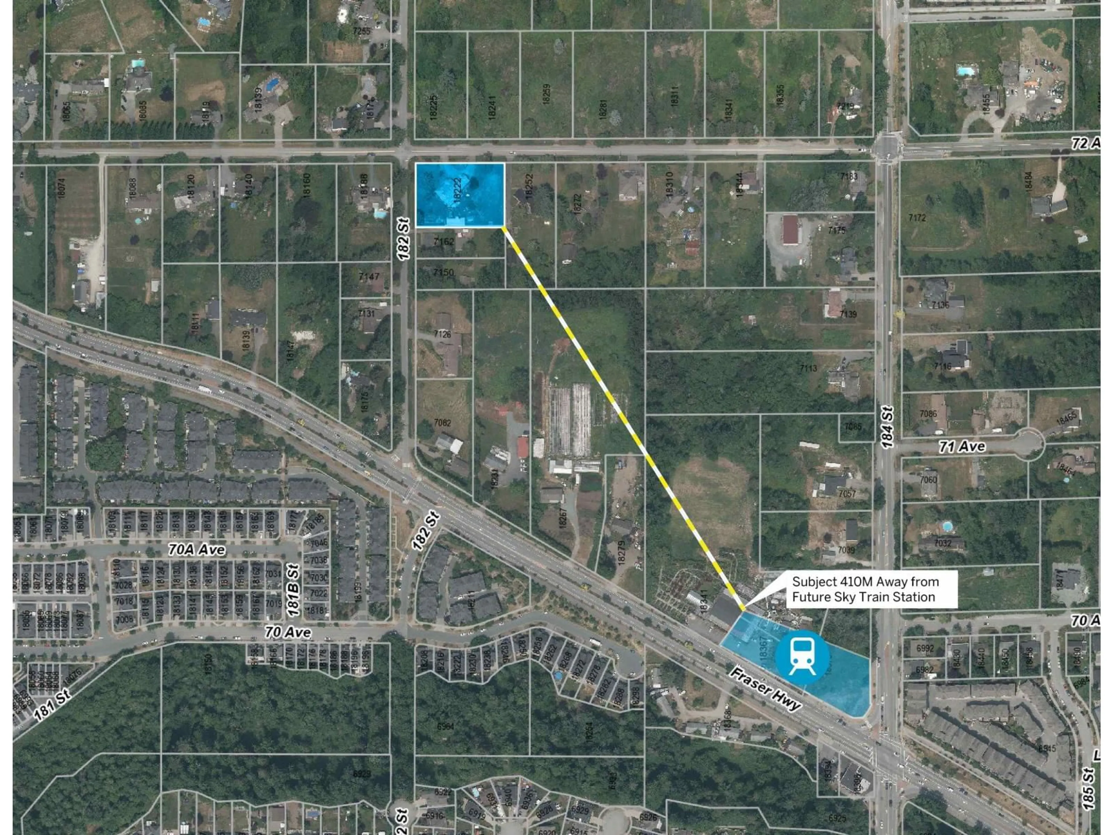 Picture of a map for 18222 72 AVENUE, Surrey British Columbia V4N6B7