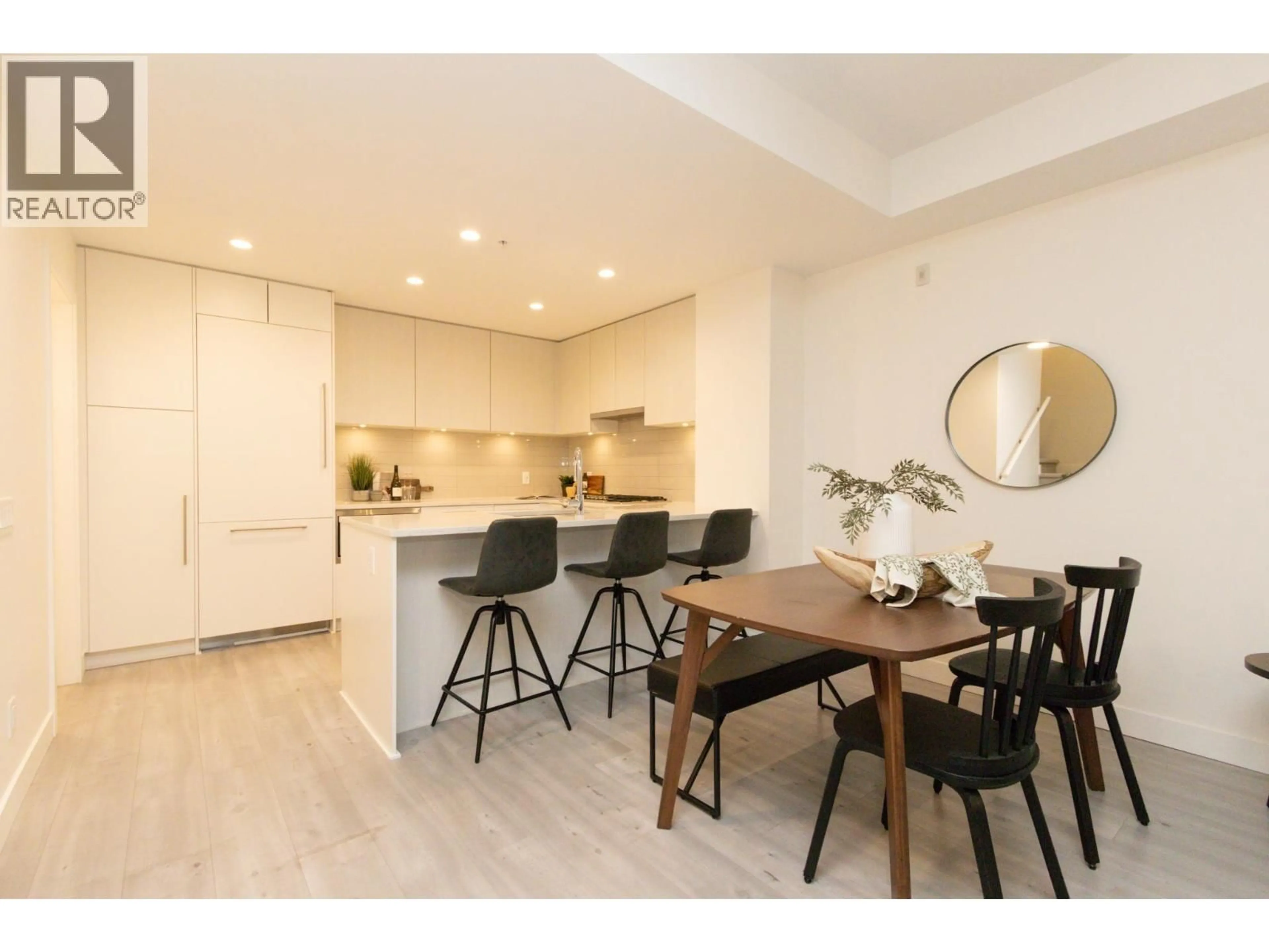 Open concept kitchen, wood/laminate floor for 267 - 2035 GLENAIRE DRIVE, North Vancouver British Columbia V7P1Y2