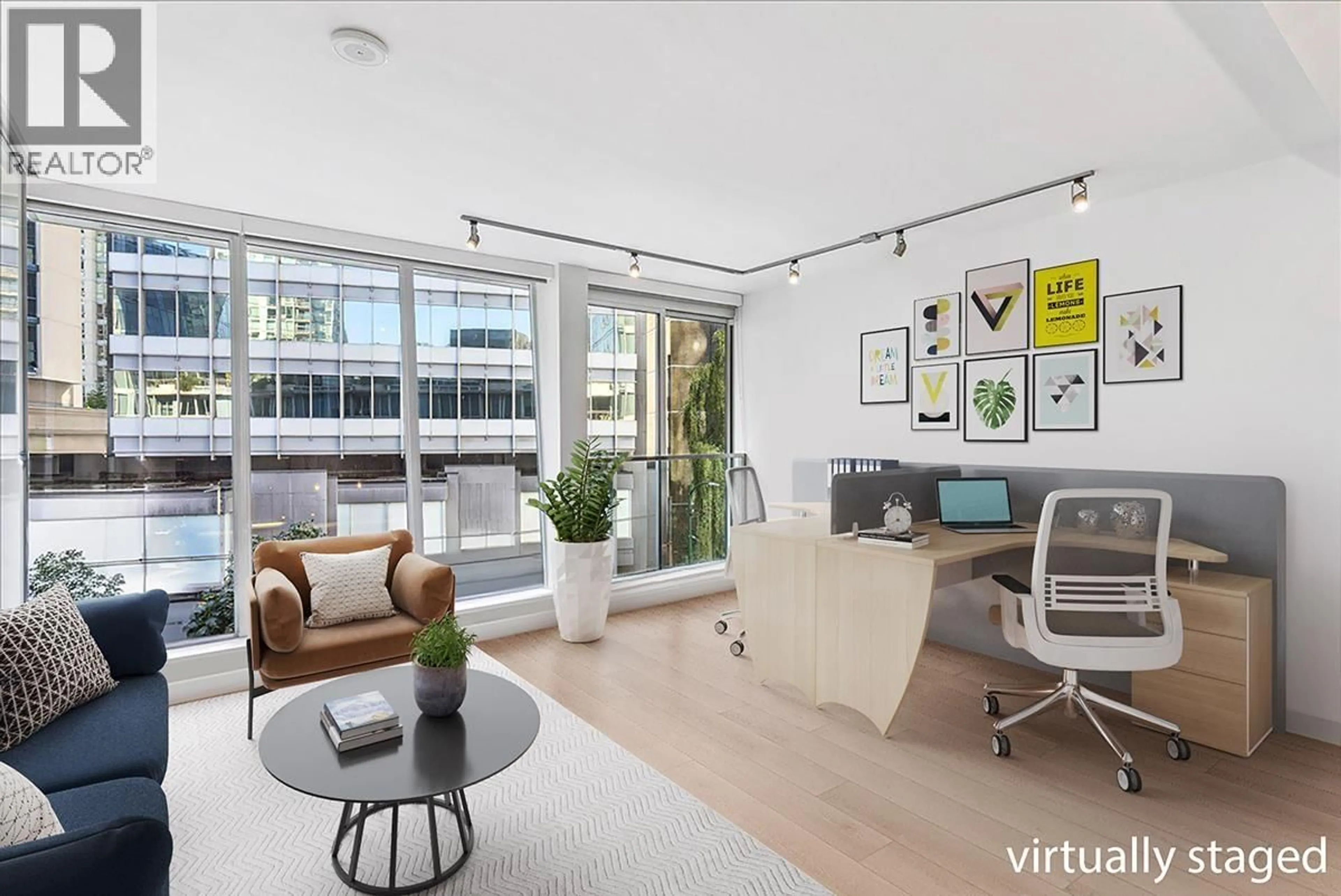 Living room with furniture, unknown for 402 - 1477 PENDER STREET, Vancouver British Columbia V6G2S3