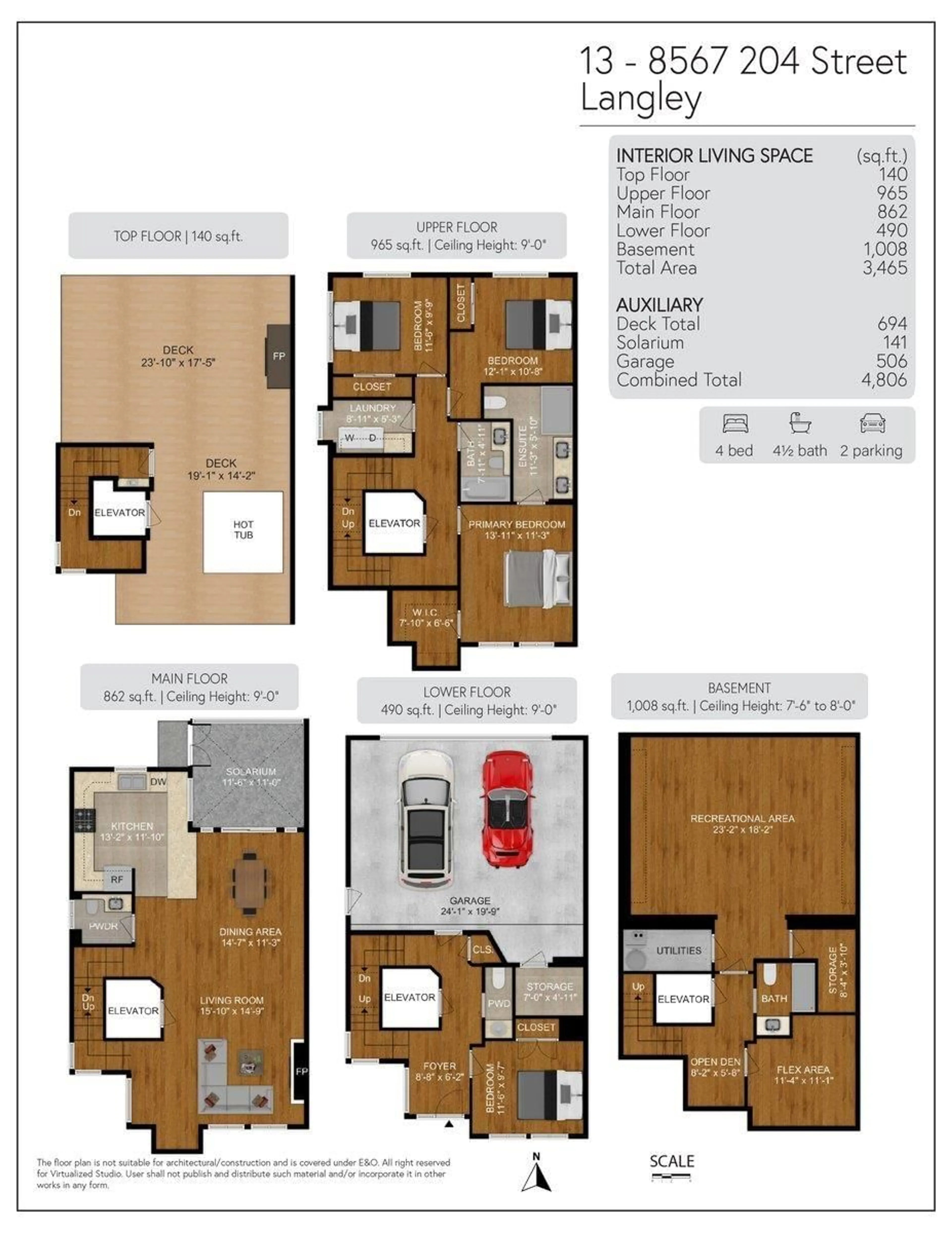 Floor plan for 8567 204 STREET, Langley British Columbia V2Y3R2