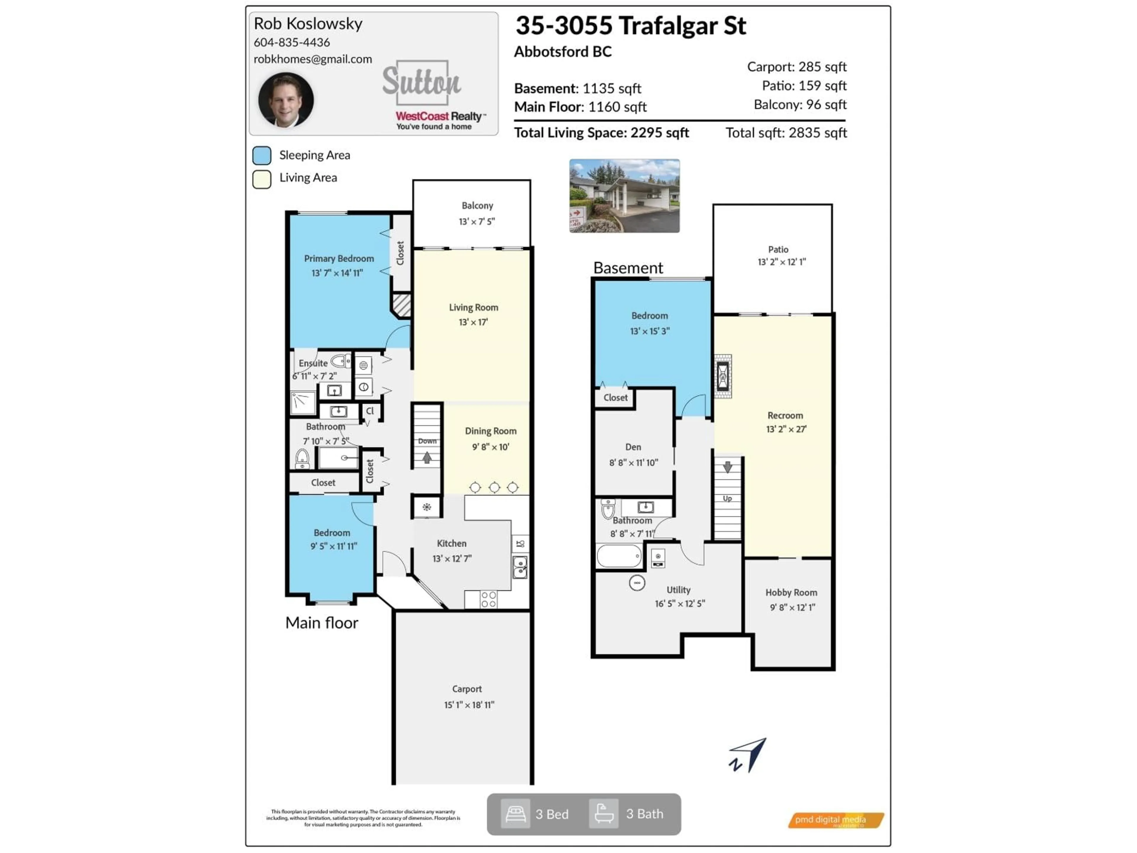 Floor plan for 35 - 3055 TRAFALGAR STREET, Abbotsford British Columbia V2S7X8