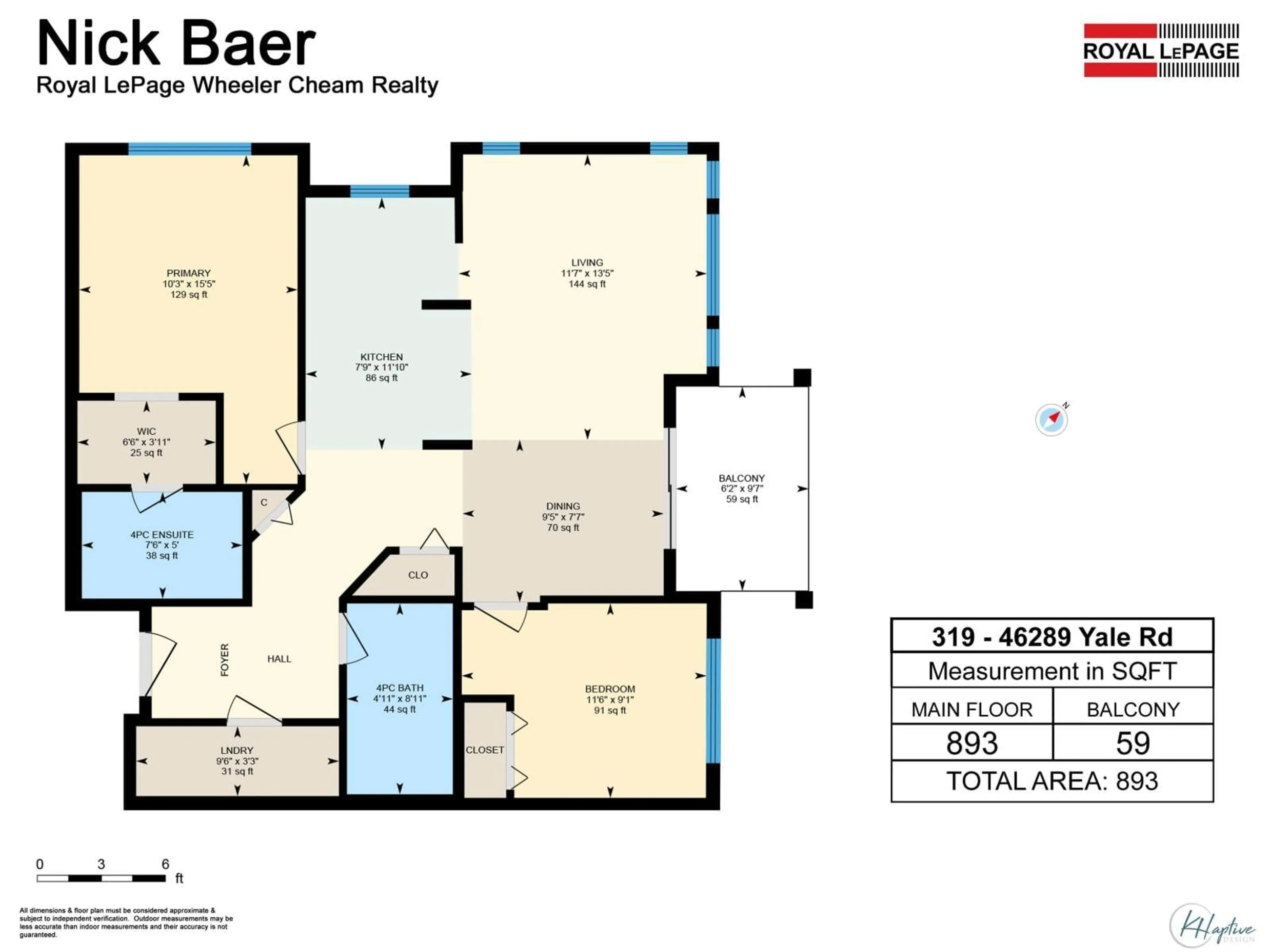 Floor plan for 319 - 46289 YALE ROAD, Chilliwack British Columbia V2P0B9