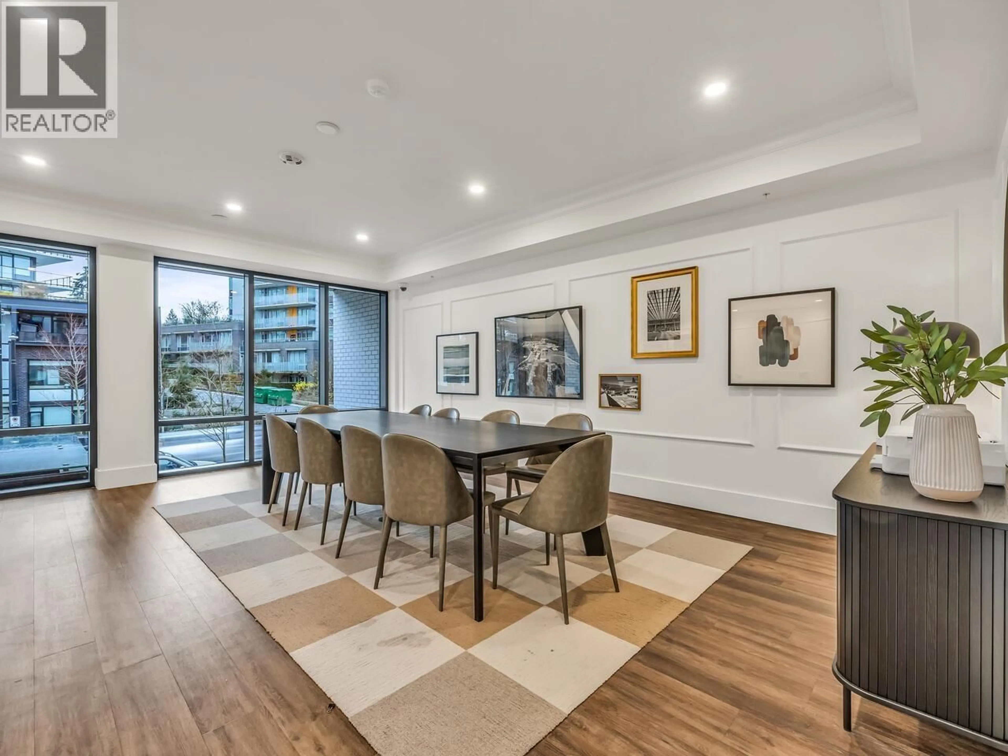 Dining room, wood/laminate floor for 803 - 8750 UNIVERSITY CRESCENT, Burnaby British Columbia V5A0G9