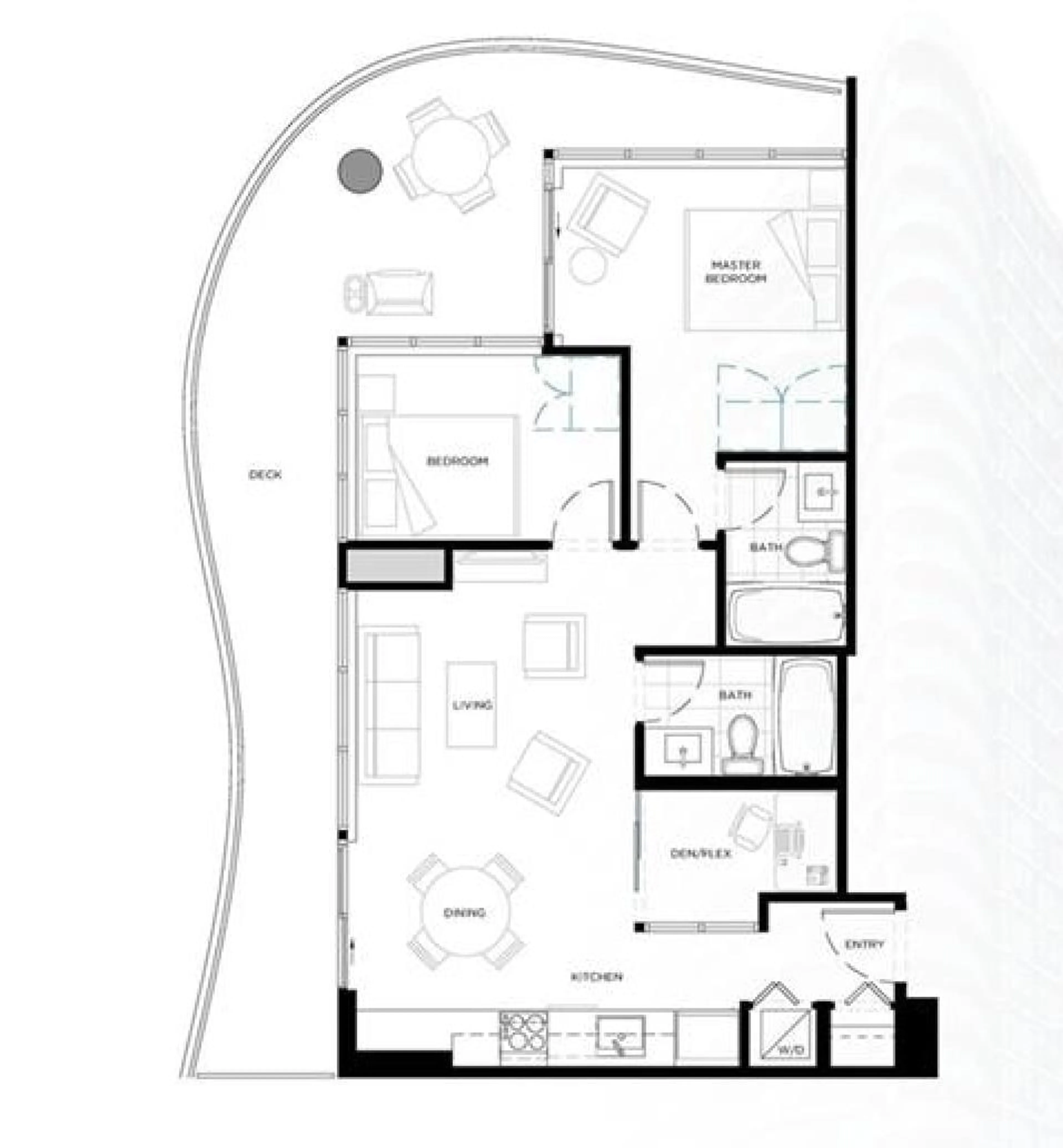 Floor plan for 2205 - 13303 CENTRAL AVENUE, Surrey British Columbia V3T0K6