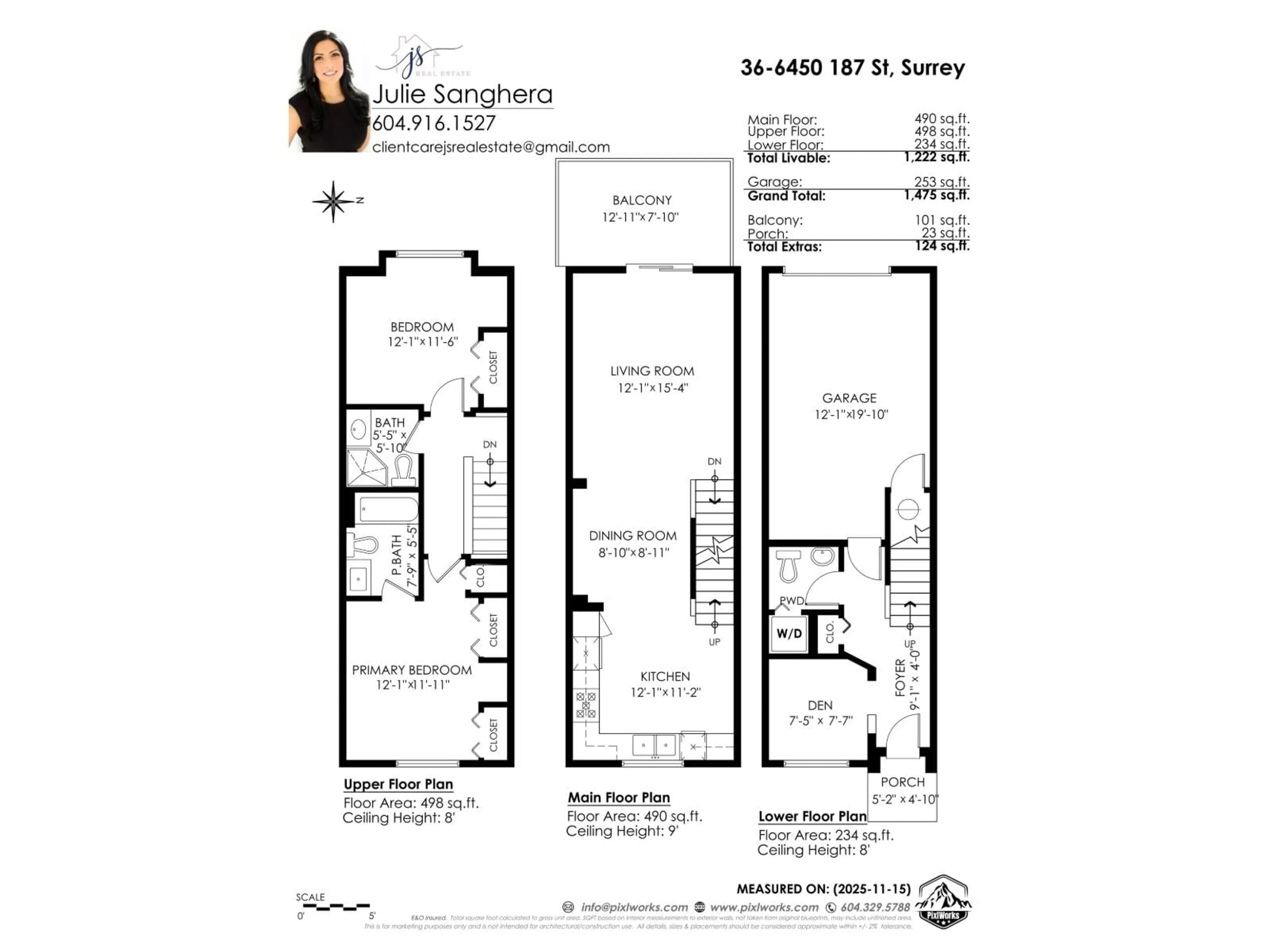 Floor plan for 36 - 6450 187 STREET, Surrey British Columbia V3S2X4