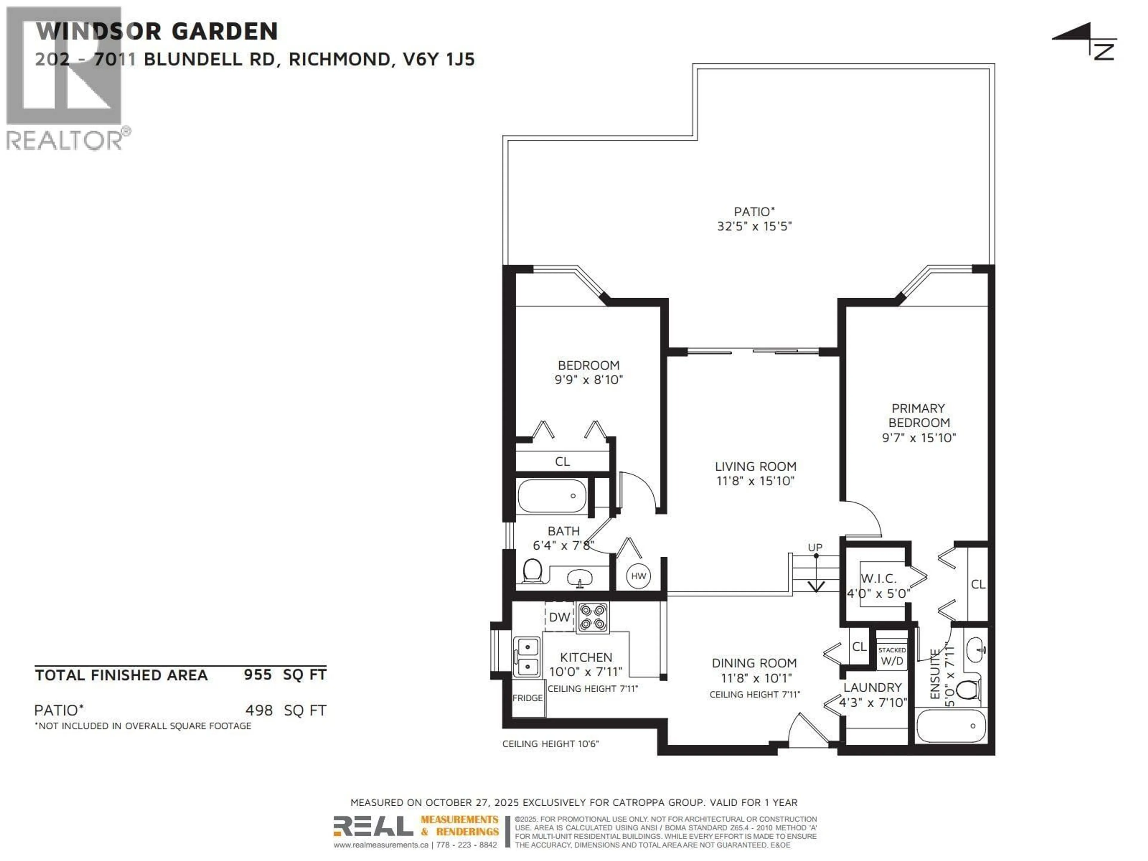 Floor plan for 202 - 7011 BLUNDELL ROAD, Richmond British Columbia V6Y1J5