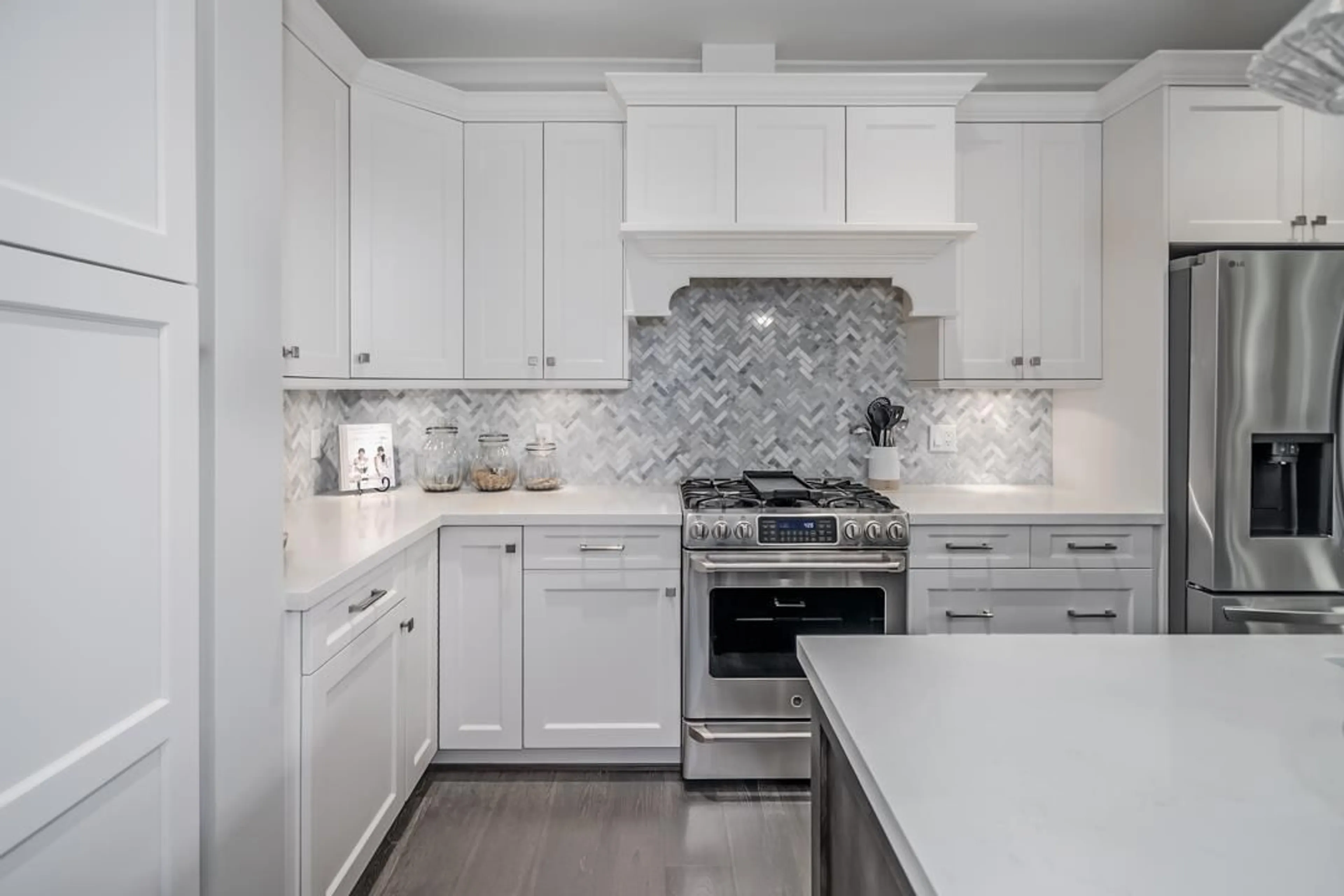 Contemporary kitchen, ceramic/tile floor for 51 - 9235 MCBRIDE STREET, Langley British Columbia V1M2R9