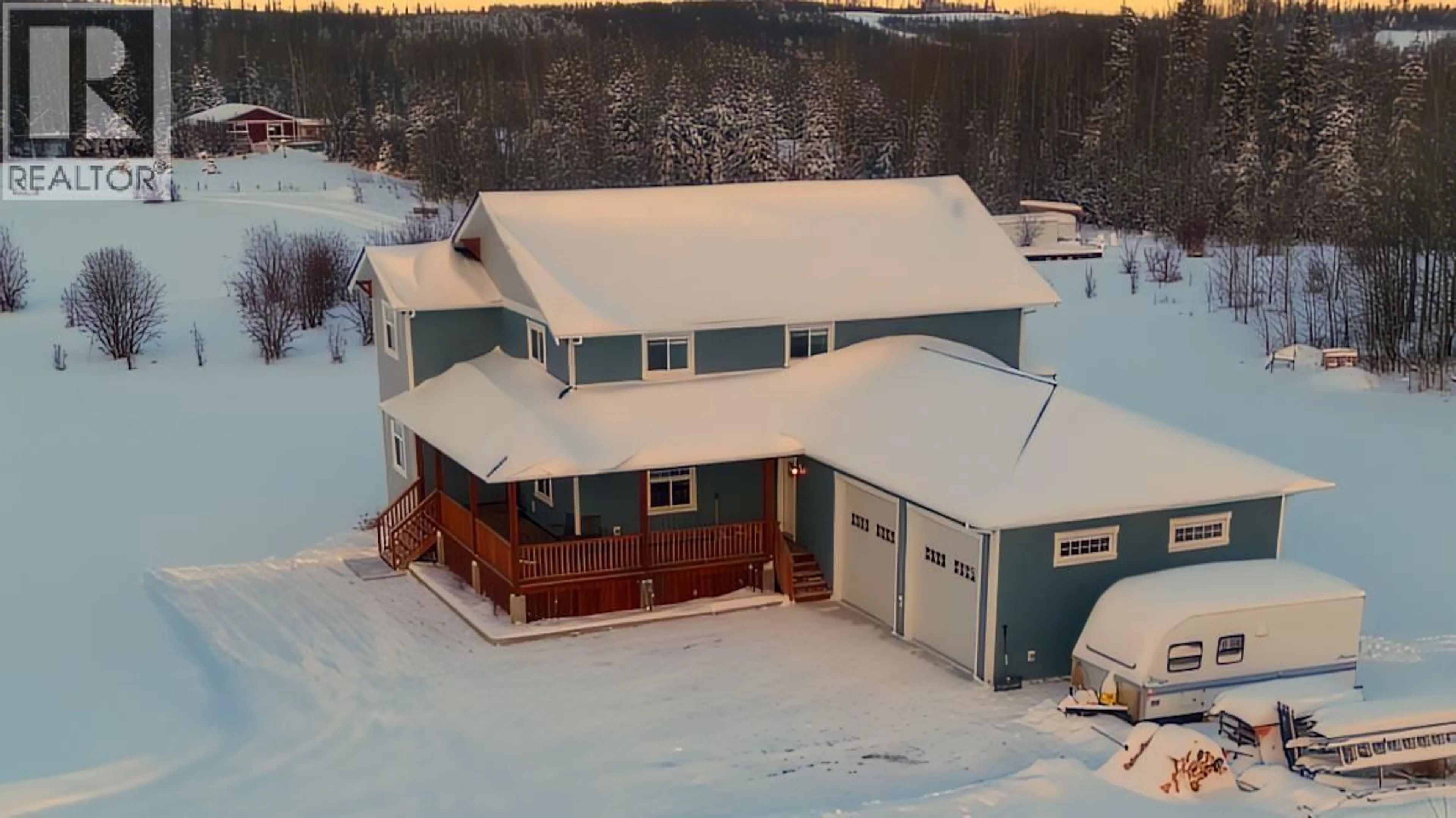 A pic from outside/outdoor area/front of a property/back of a property/a pic from drone, building for 13245 283 ROAD, Fort St. John British Columbia V1J8K6