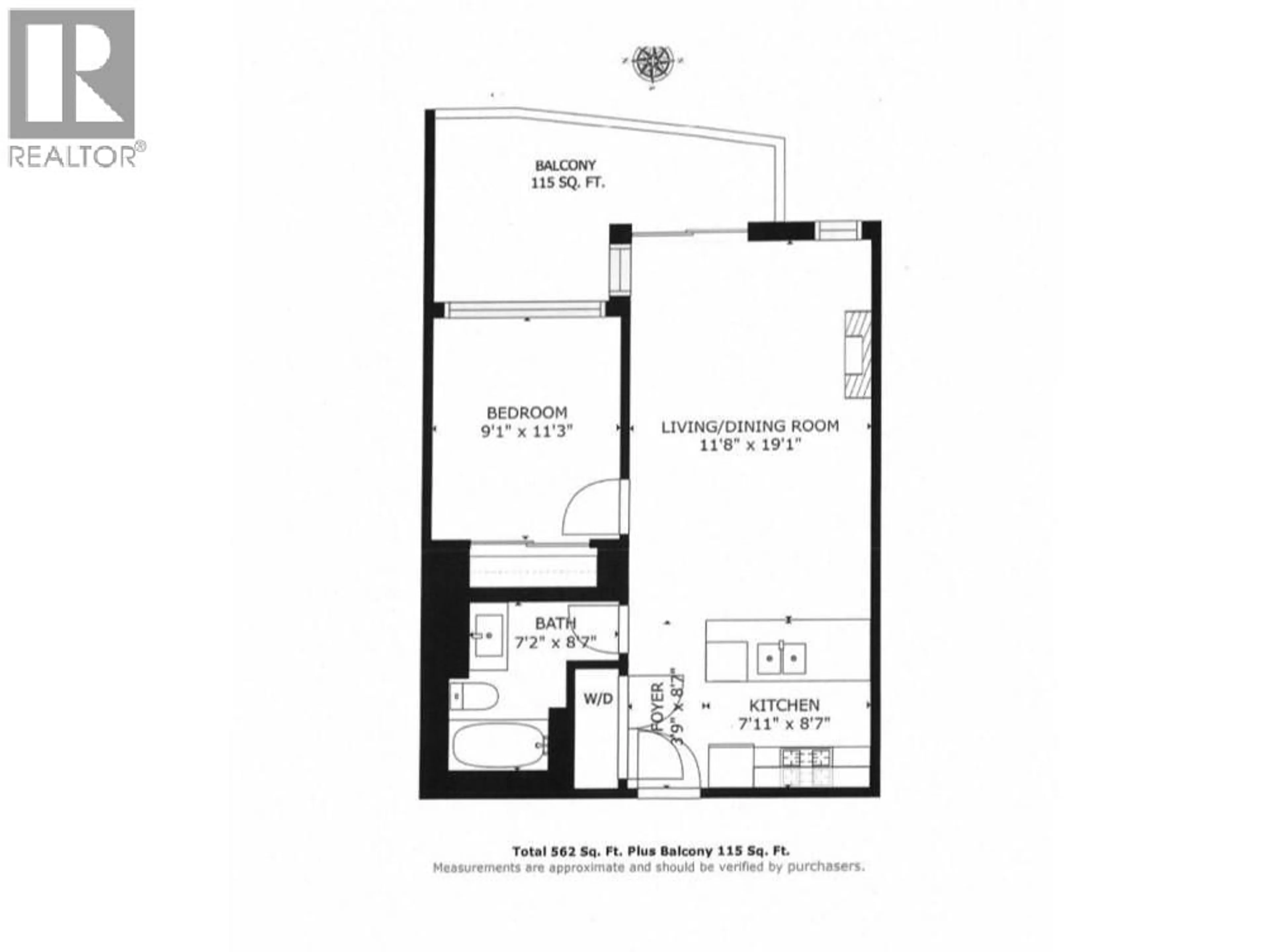 Floor plan for 803 - 162 VICTORY SHIP WAY, North Vancouver British Columbia V7L0B4