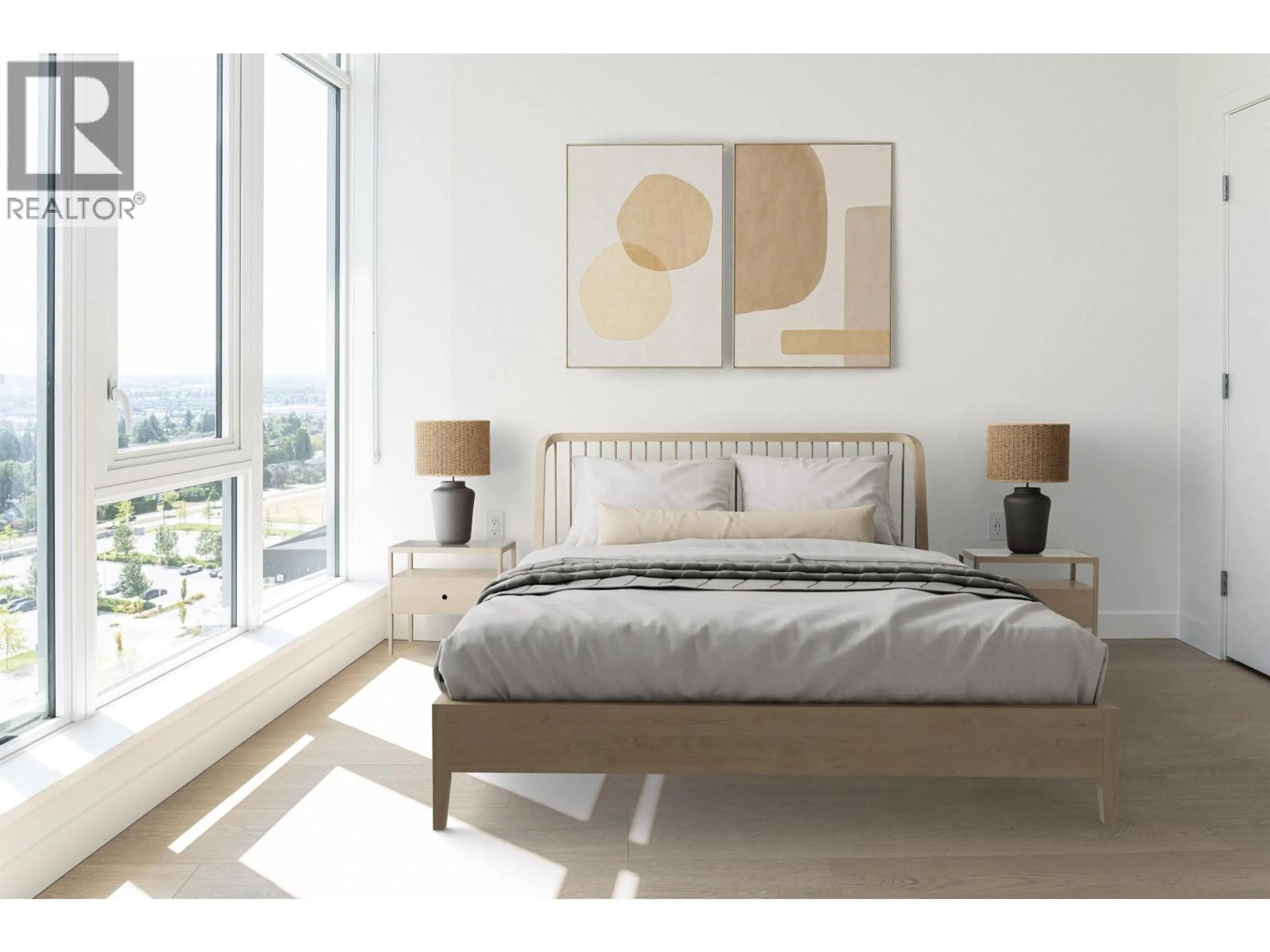 Bedroom with bed, unknown for 1306 - 7683 PARK CRESCENT, Burnaby British Columbia V3N0J3