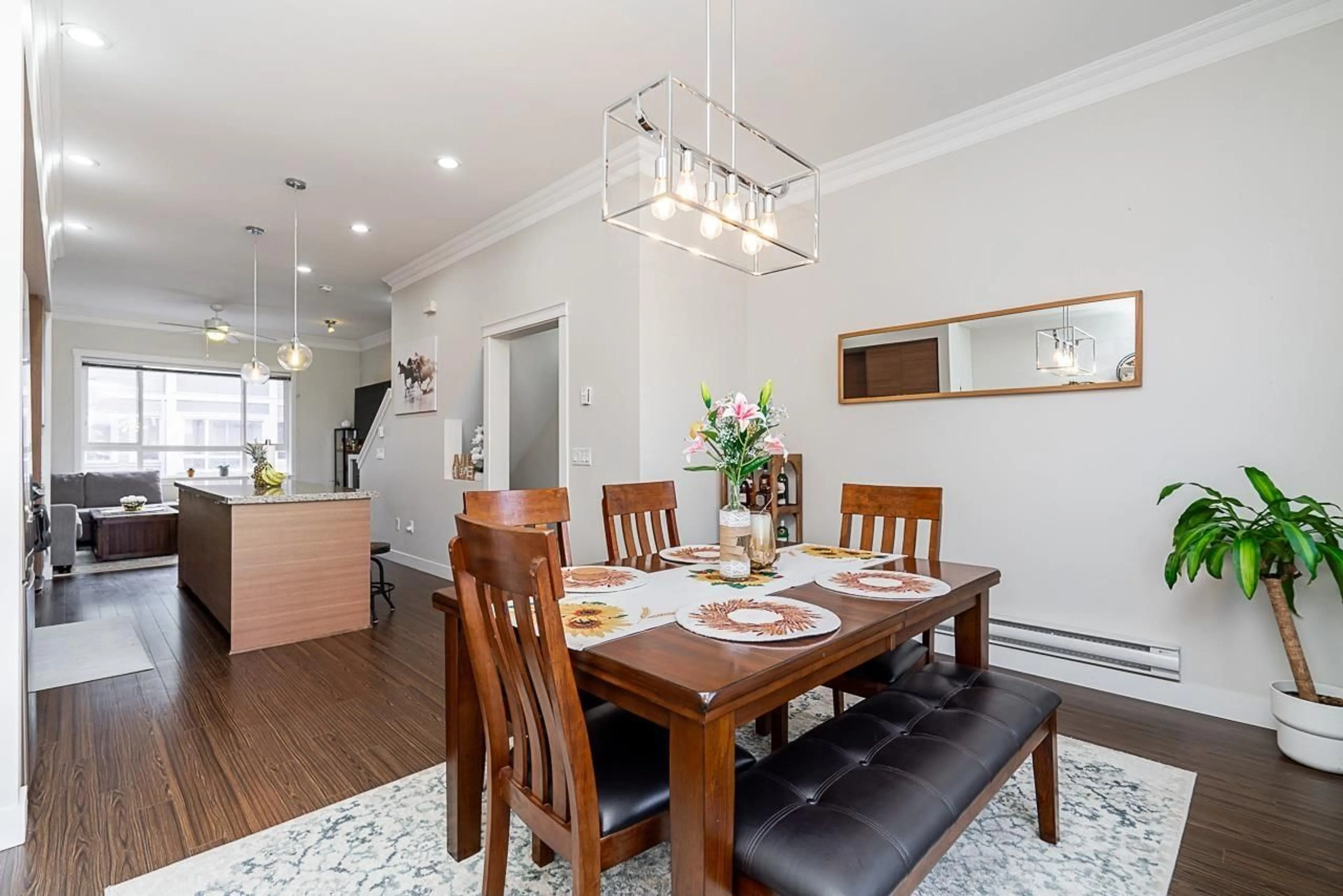 Dining room, wood/laminate floor for 37 - 2955 156 STREET, Surrey British Columbia V3Z2W8