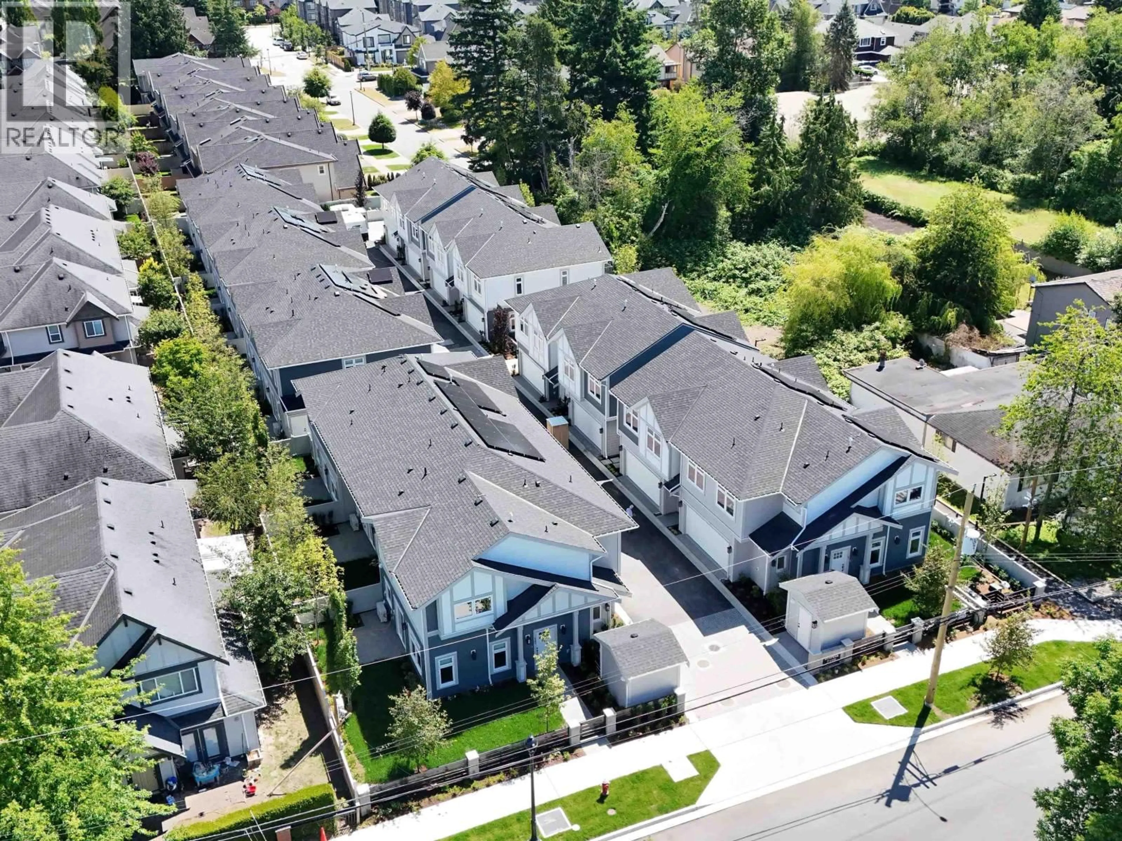 A pic from outside/outdoor area/front of a property/back of a property/a pic from drone, street for 12 - 7100 ASH STREET, Richmond British Columbia V6Y0N4