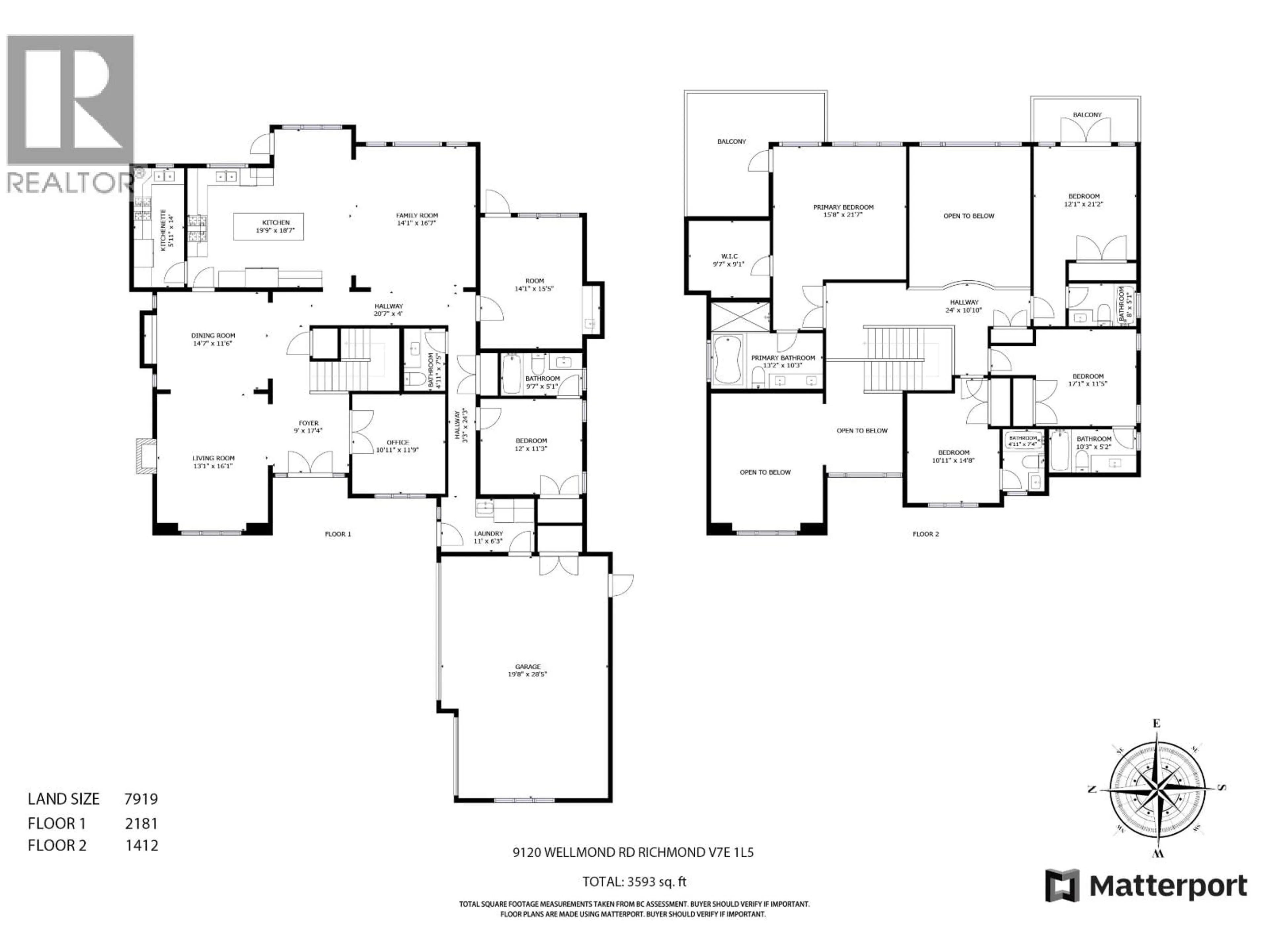 Floor plan for 9120 WELLMOND ROAD, Richmond British Columbia V7E1L5