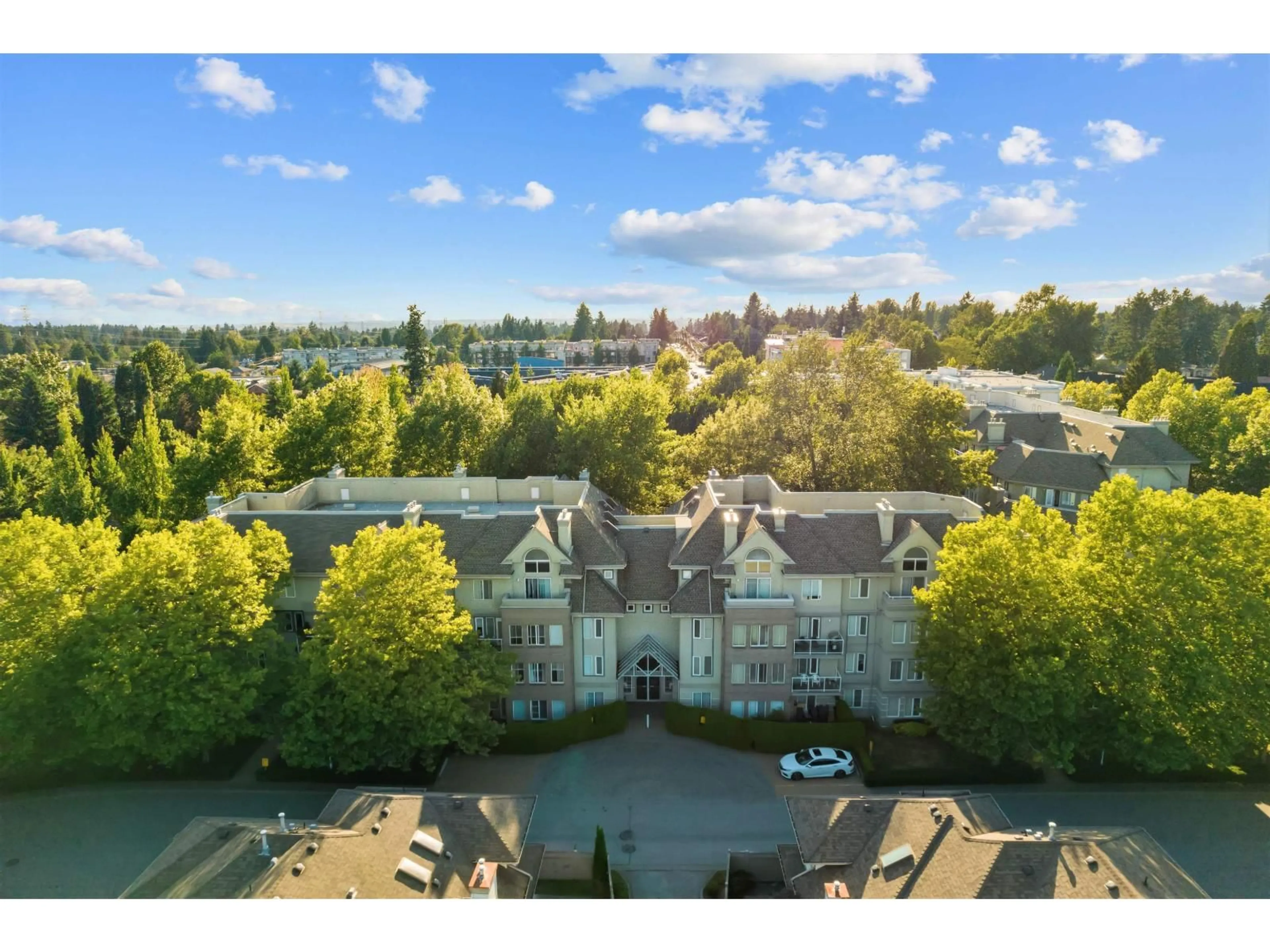 A pic from outside/outdoor area/front of a property/back of a property/a pic from drone, city buildings view from balcony for 406 - 12155 75A AVENUE, Surrey British Columbia V3W1B9