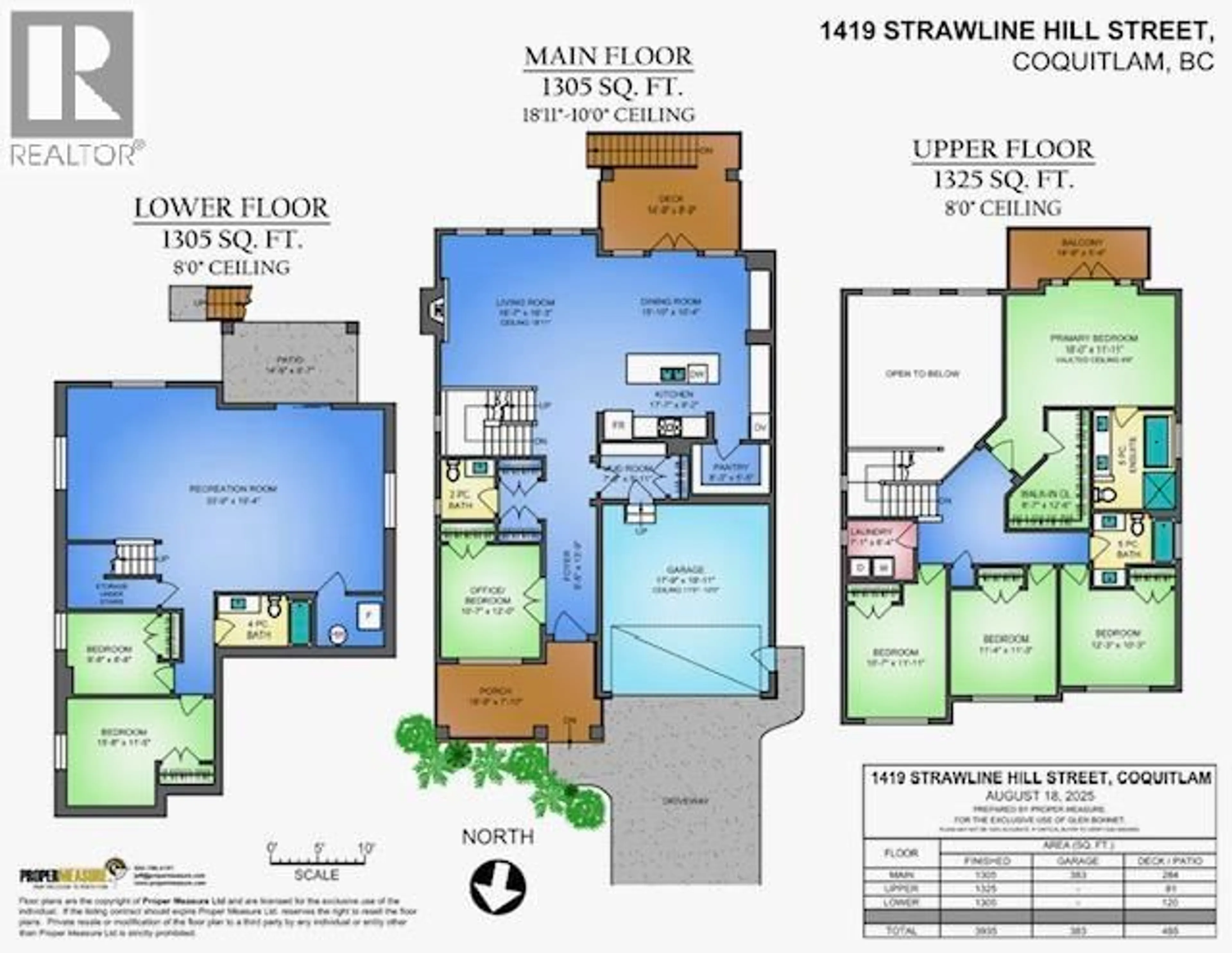 Floor plan for 1419 STRAWLINE HILL STREET, Coquitlam British Columbia V3E0L5
