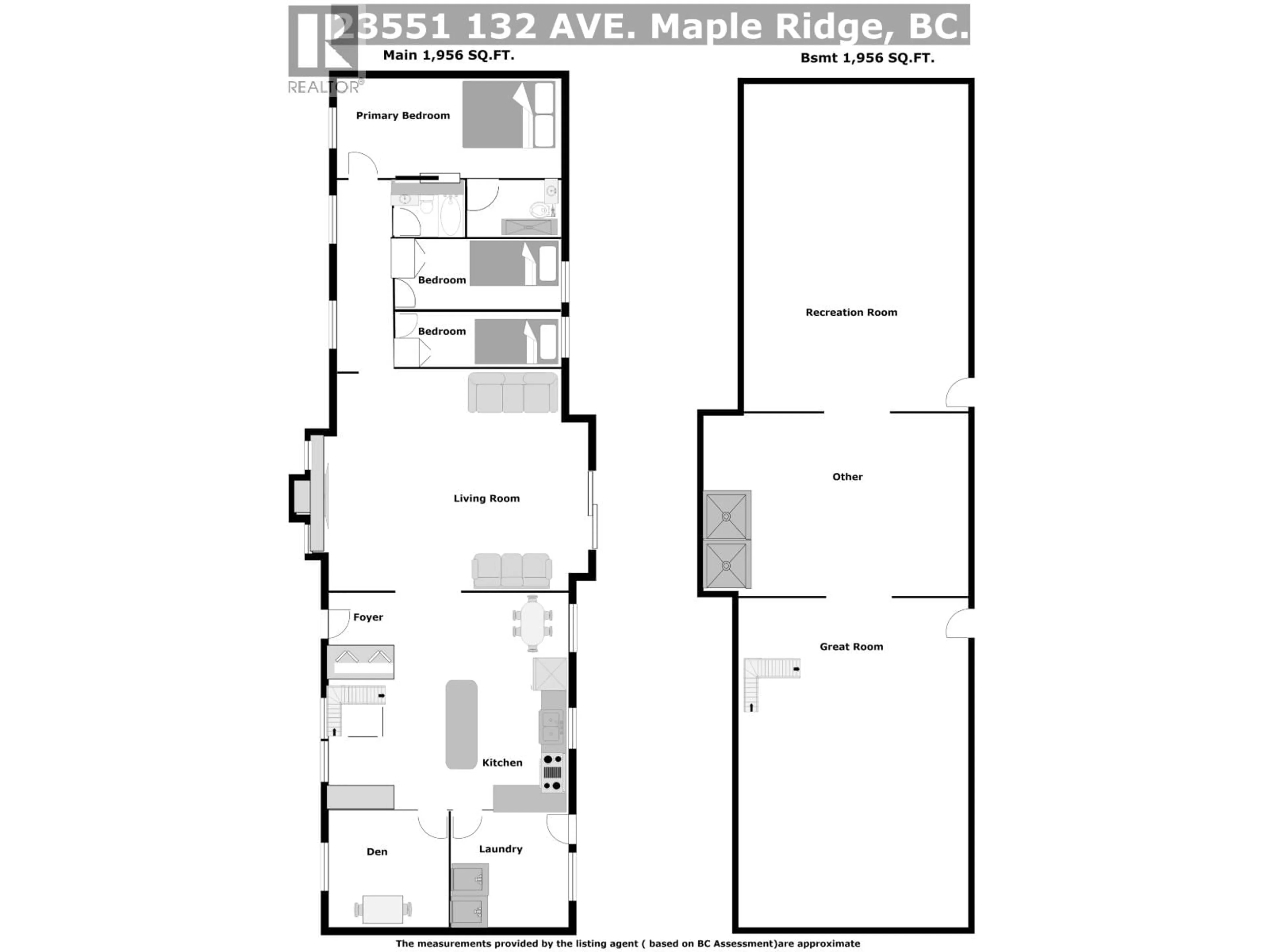 Floor plan for 23551 132 AVENUE, Maple Ridge British Columbia V4R2S6